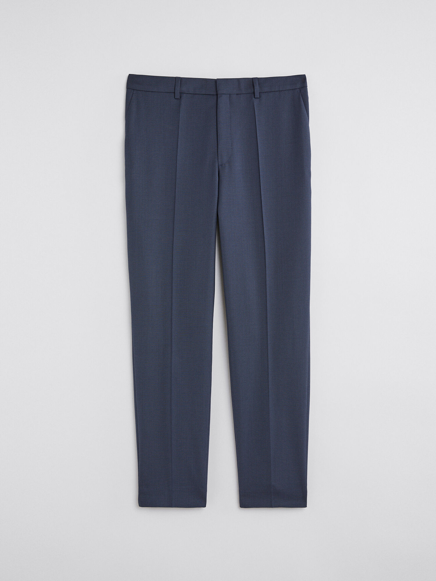 Emma Cropped Cool Wool Trouser Storm Blue Filippa K