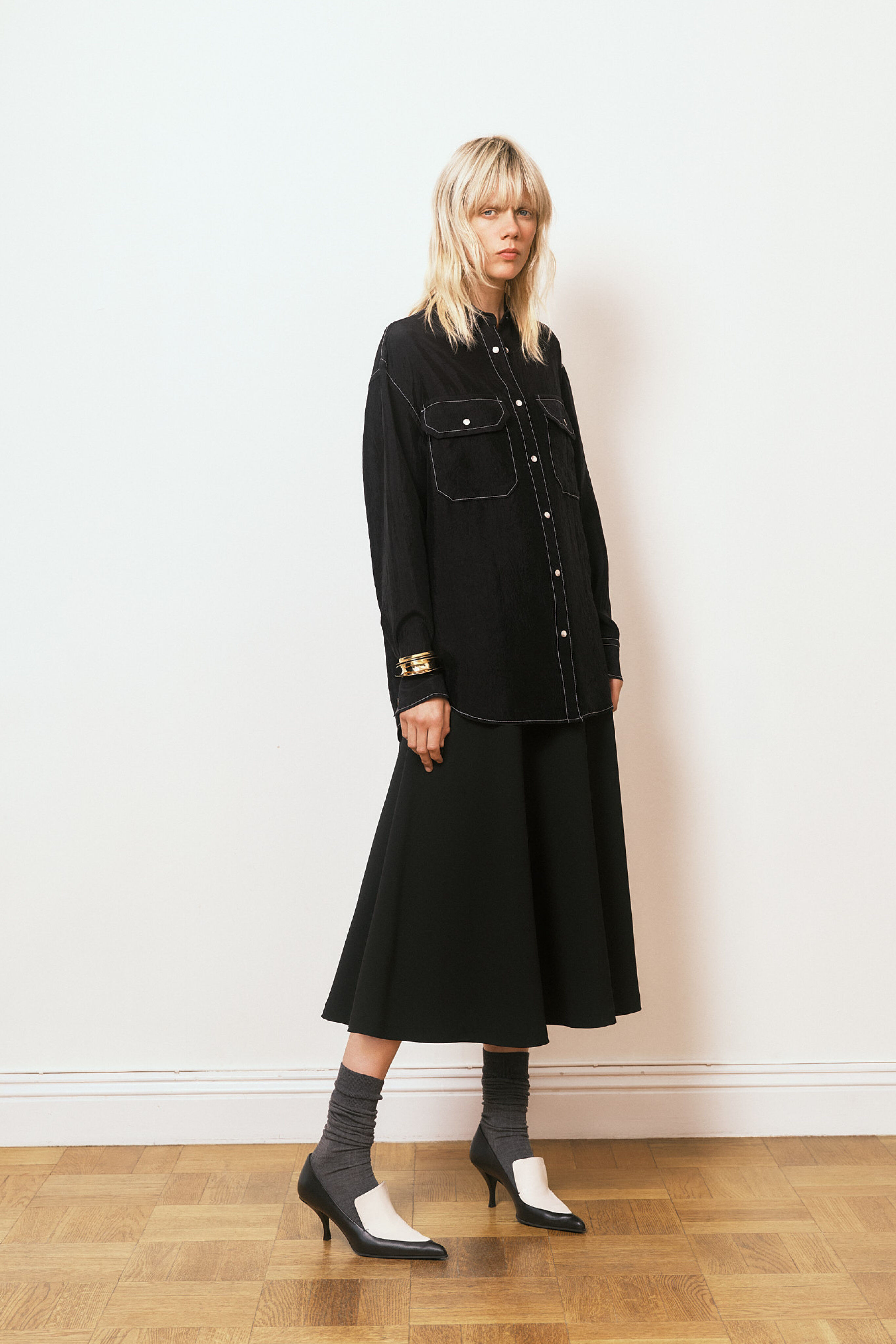 Flared Skirt - Black | FILIPPA K