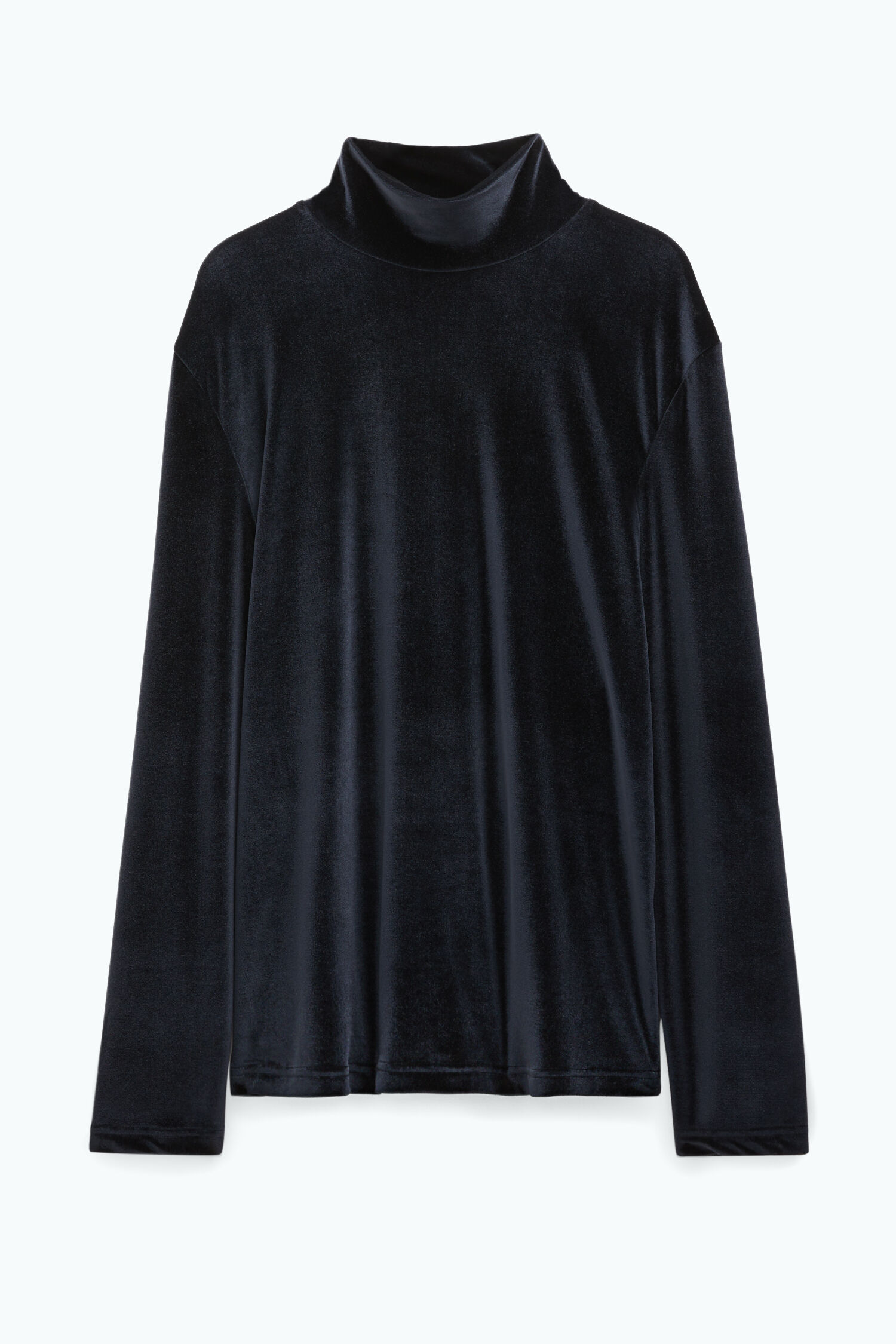 Velvet Rollerneck Top Black Filippa K