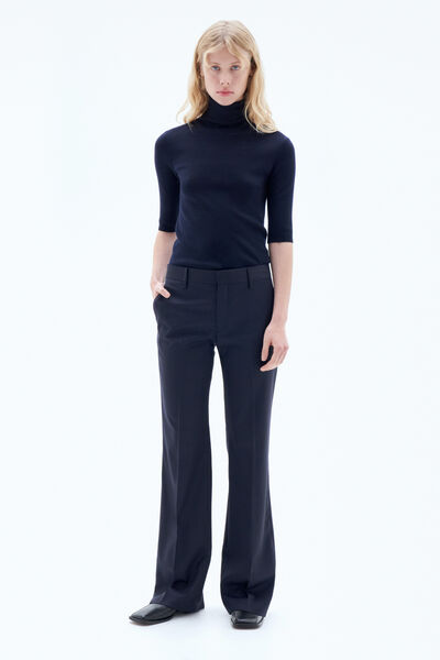 Bootcut Wool Trousers