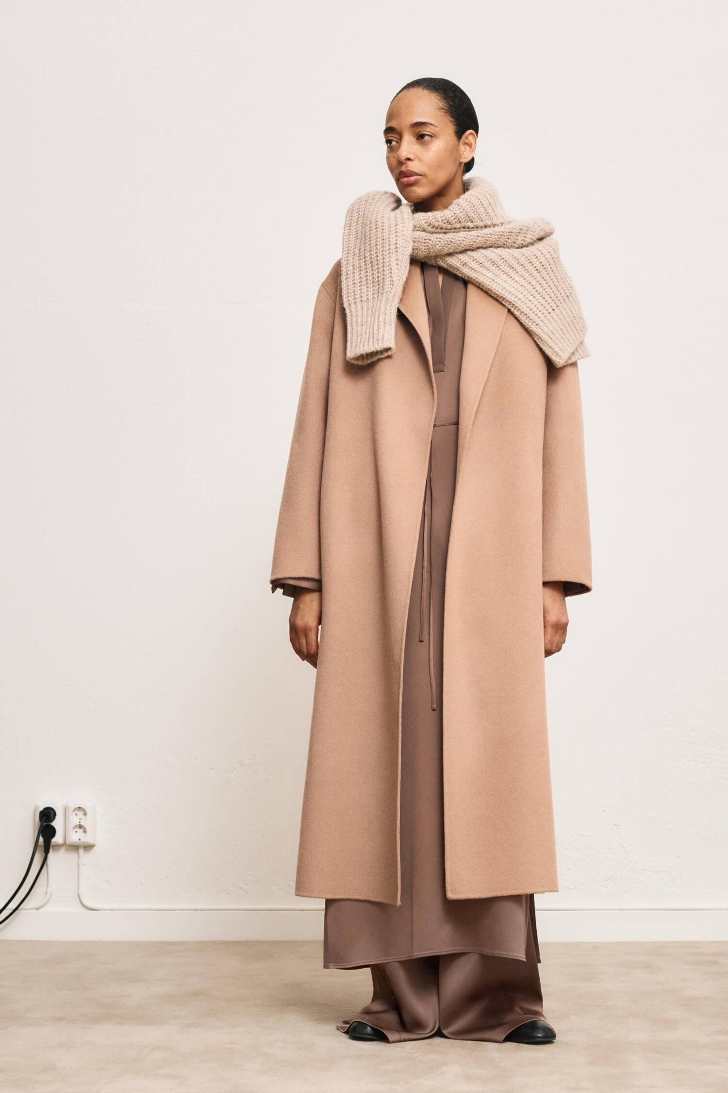 Alyssa Doublé Coat - Dark Camel | FILIPPA K