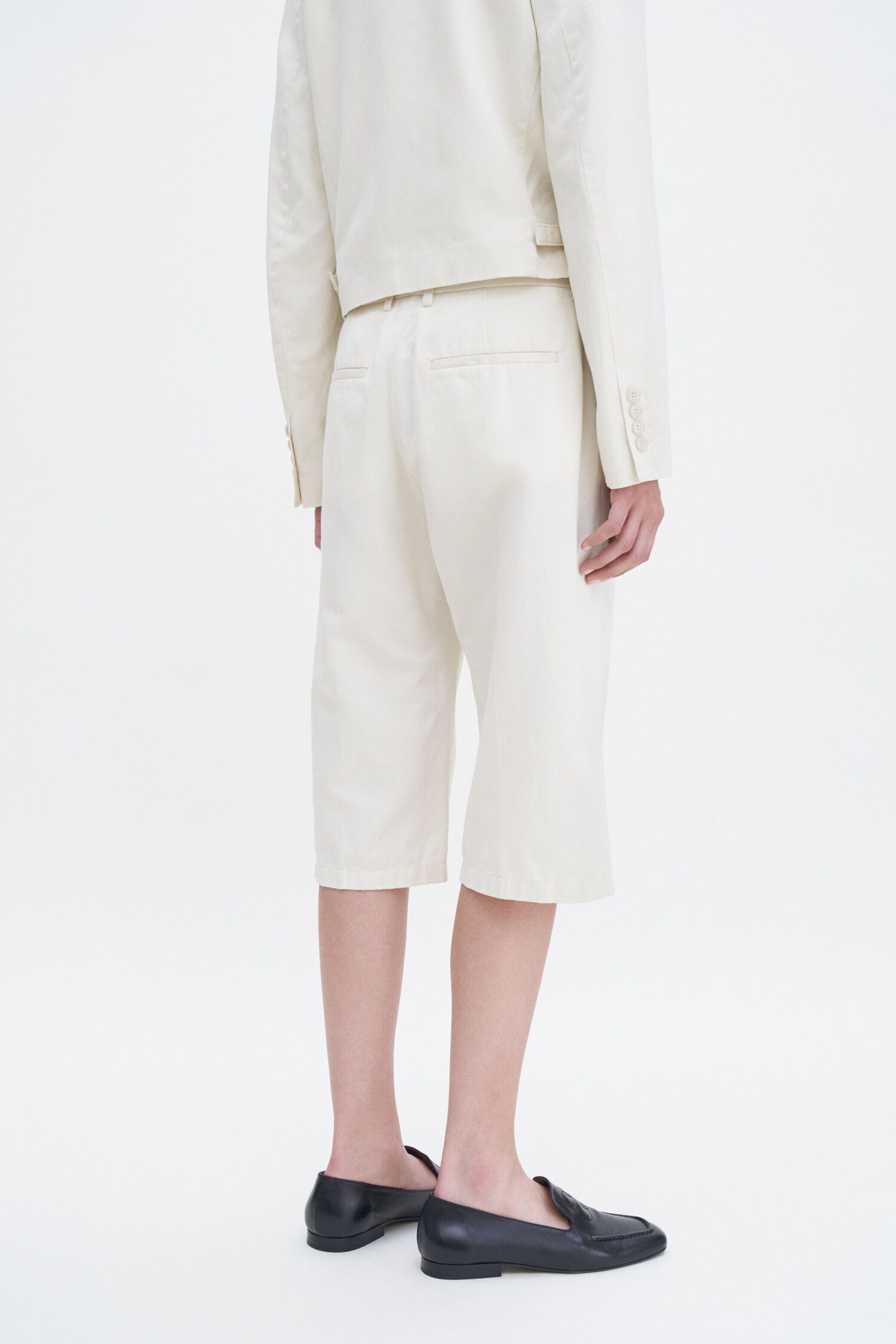 Straight Cotton Linen Shorts