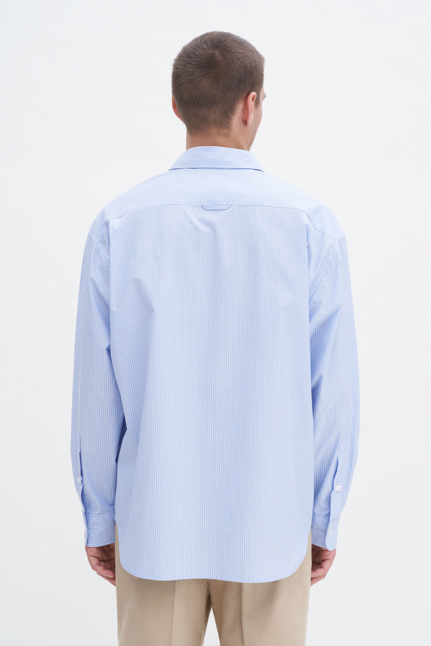 Striped Cotton Poplin Shirt