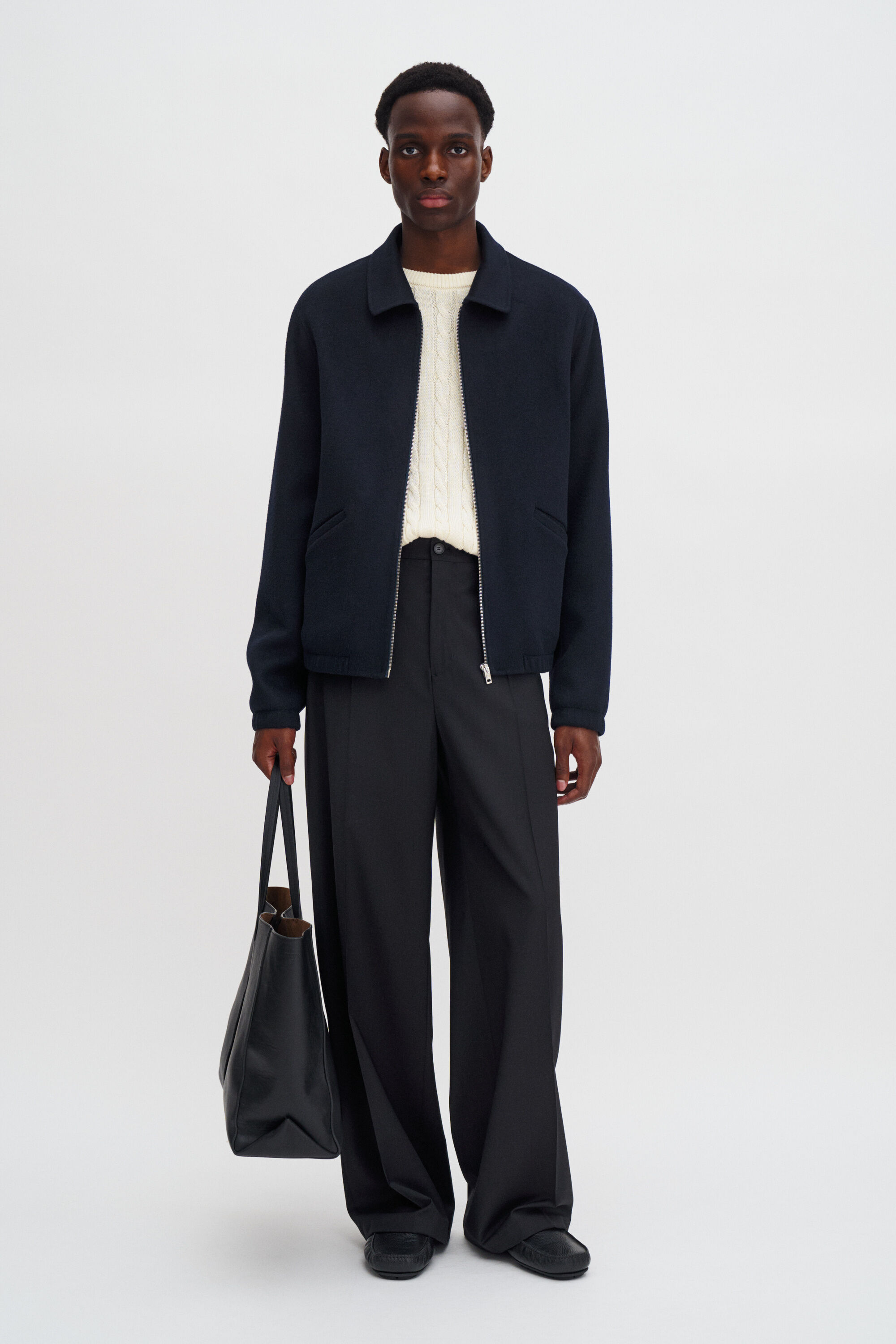 Doublé Coach Jacket - Navy | FILIPPA K