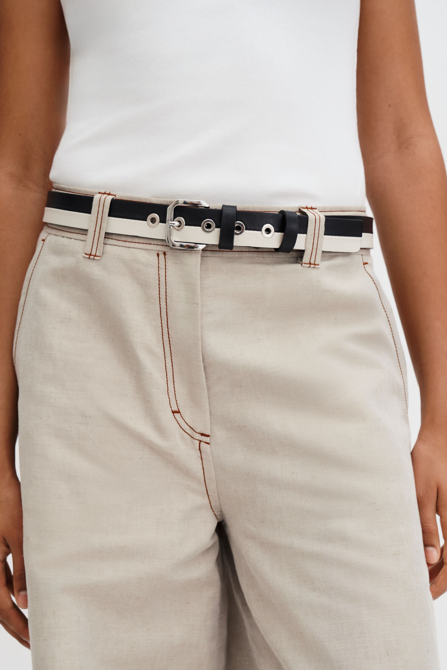 Split Tone Leather Belt