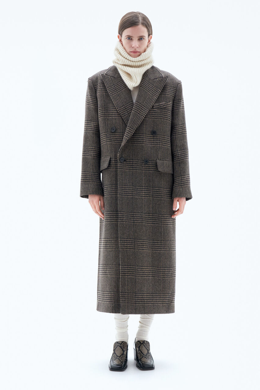 Tailored Check Coat 