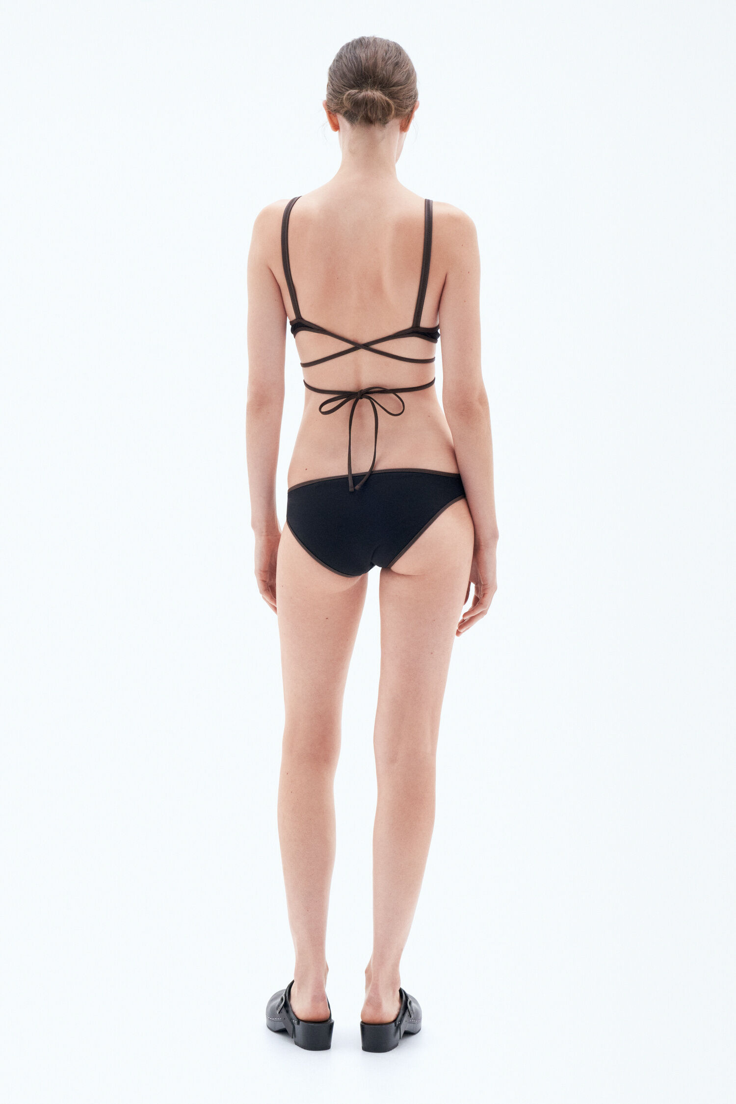 Contrast Triangle Swim Top