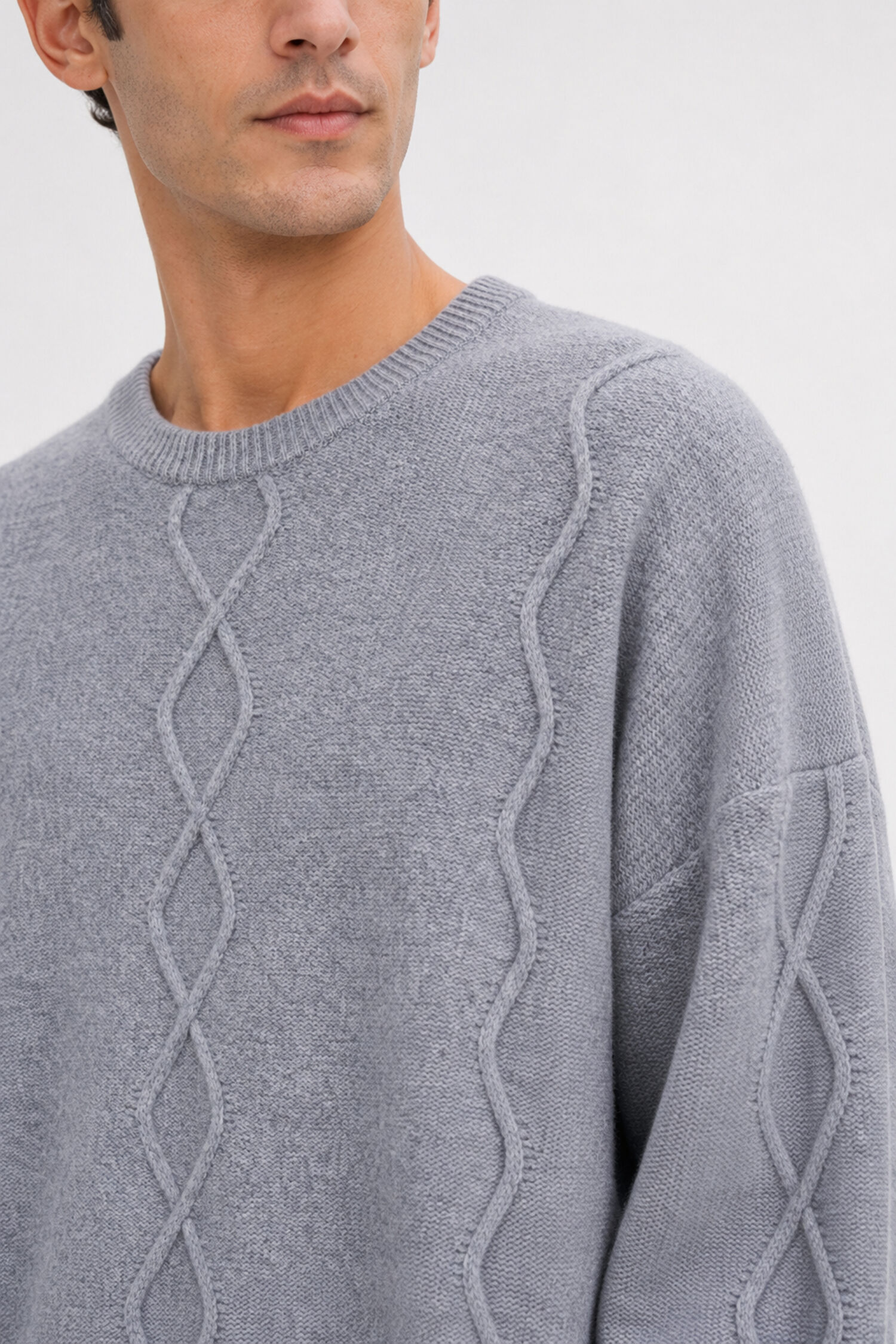 Diamond Cable Sweater