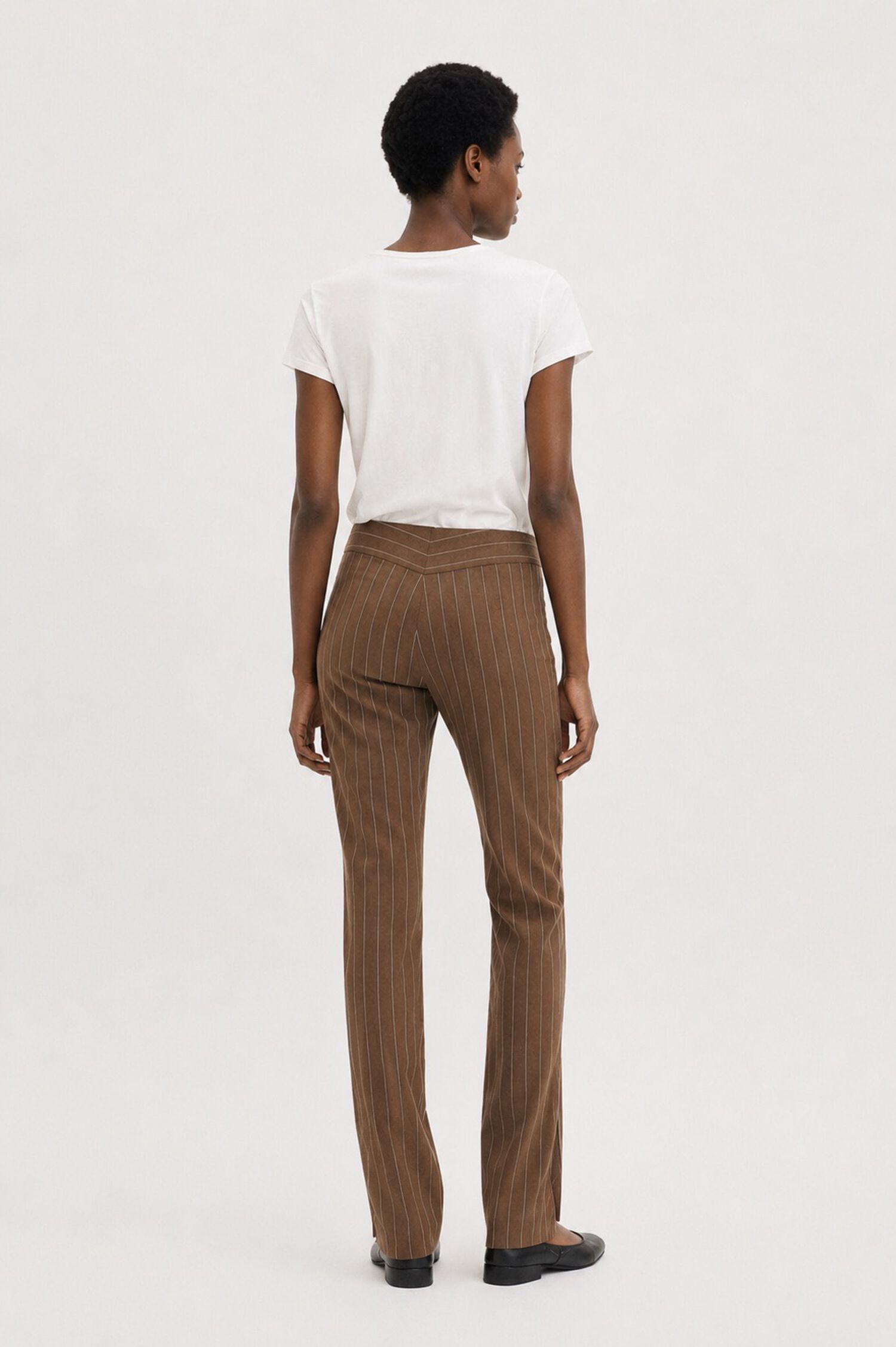 Slim Pinstripe Trousers