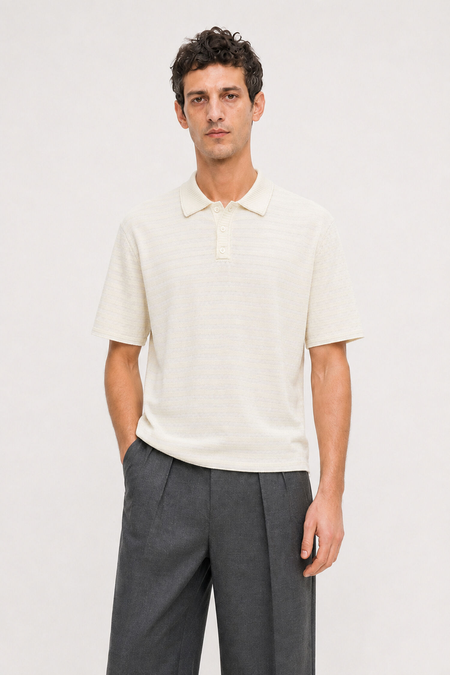 Knitted Polo Sweater