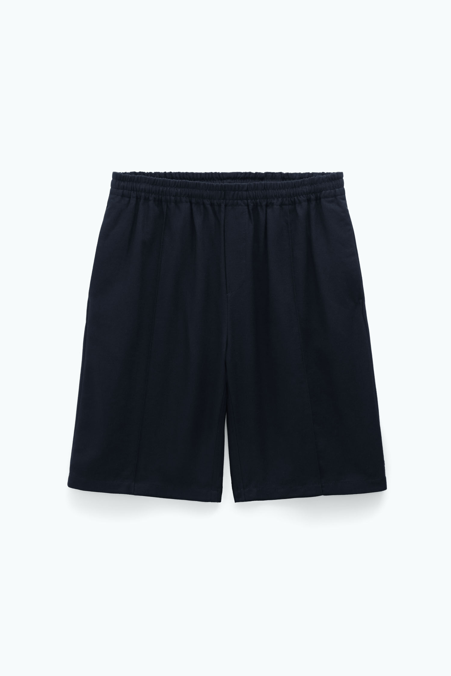 Black crepe shorts best sale