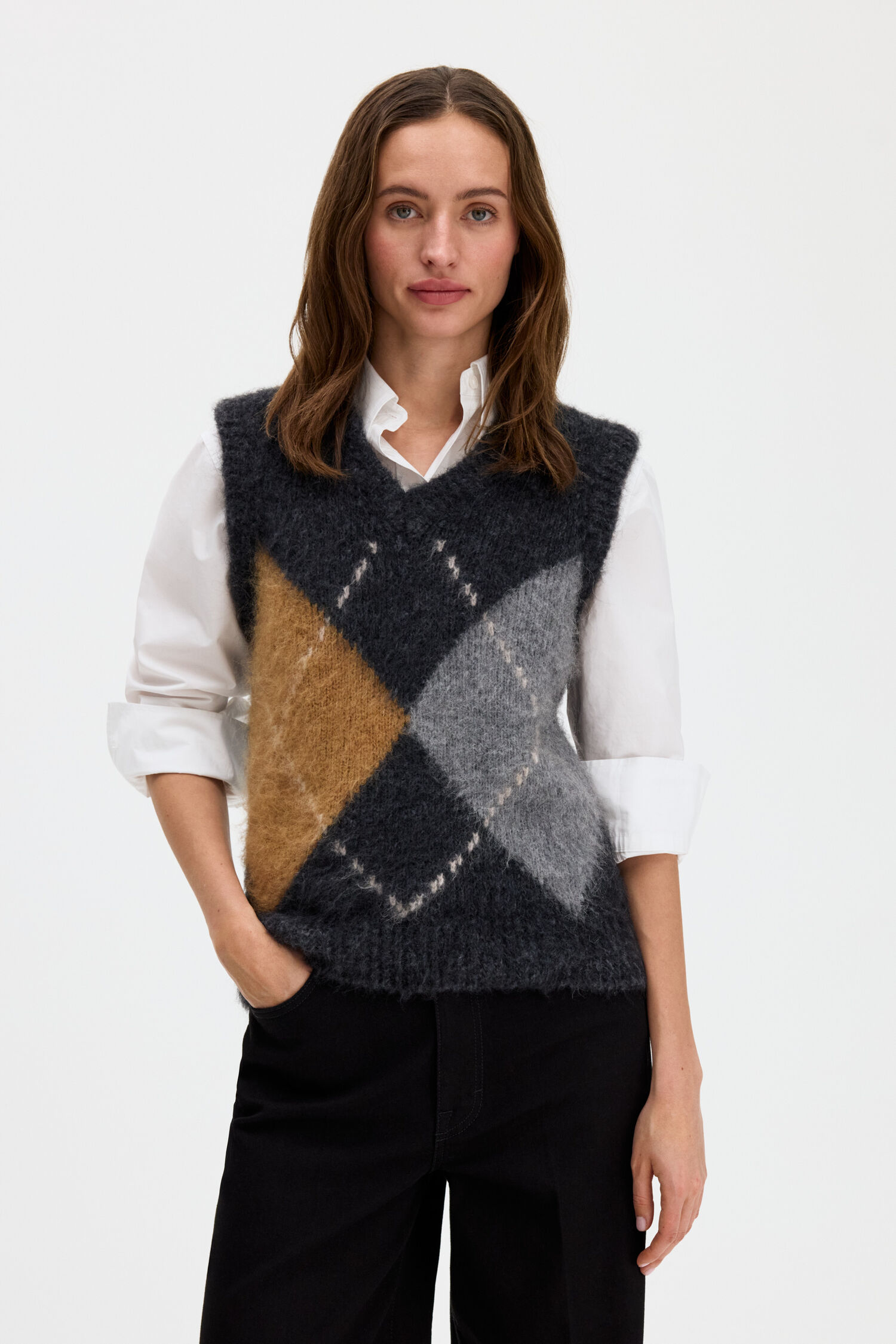 Alpaca Check Vest