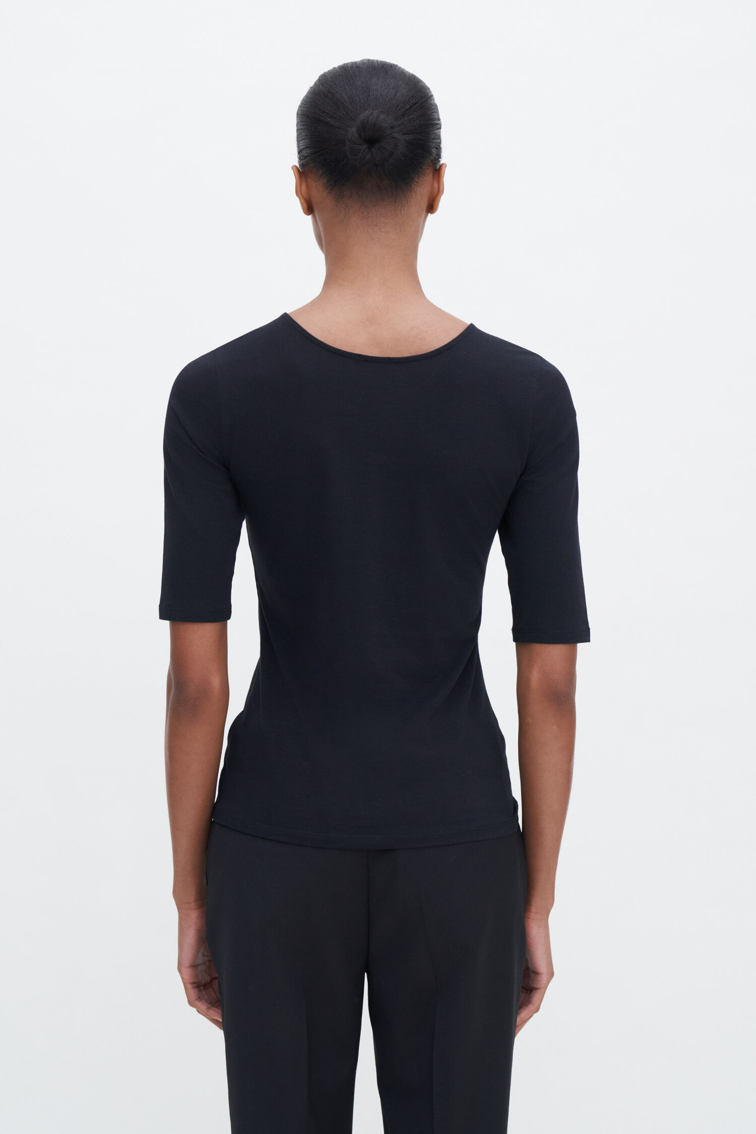 Filippa K Cotton Stretch Scoop Neck Top