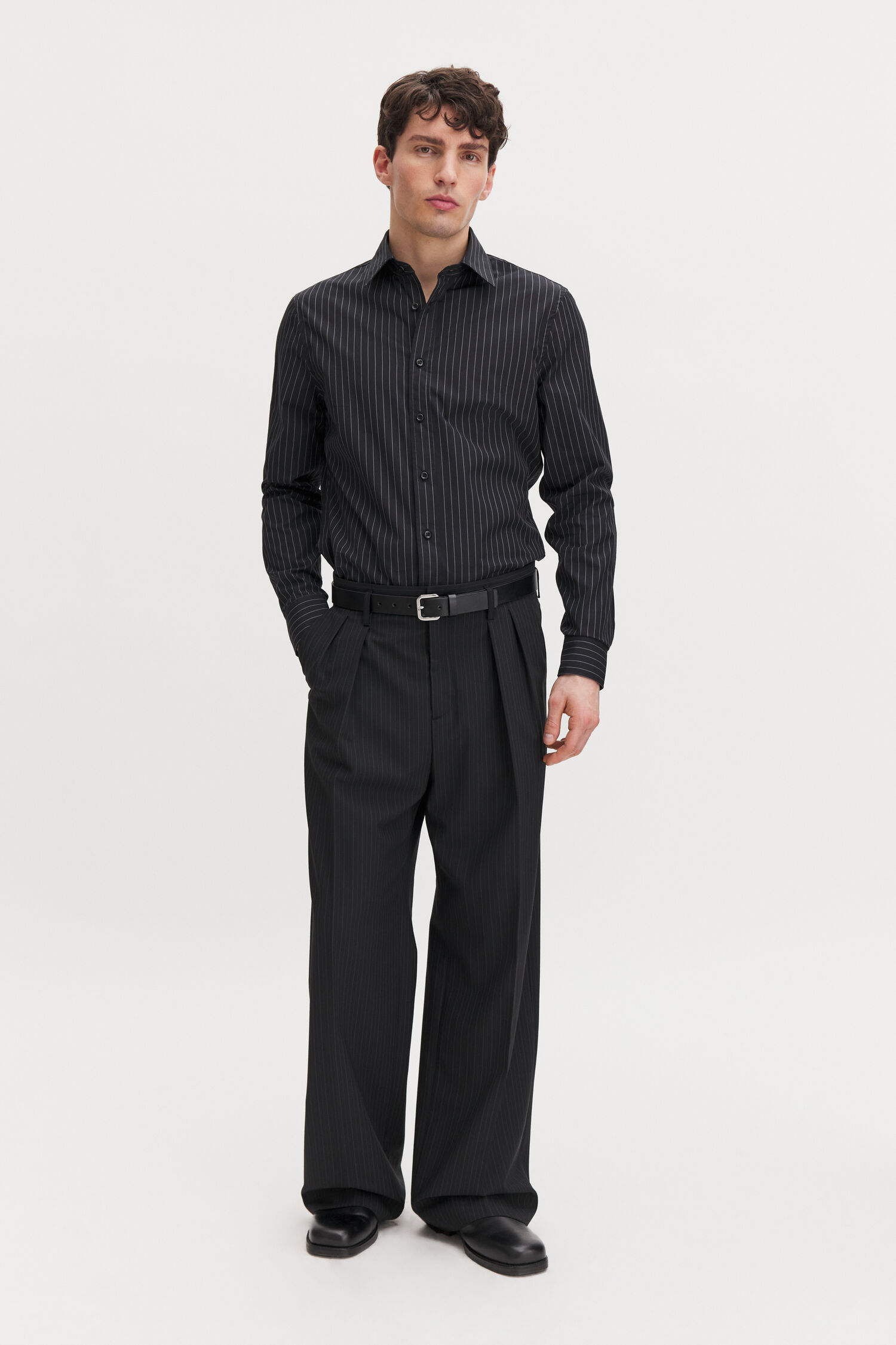 Milo Pinstripe Trousers