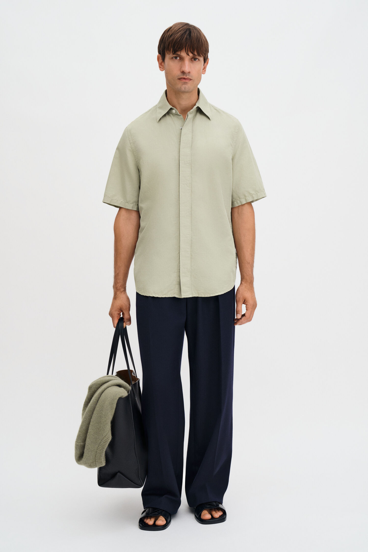 Cotton Linen Short Sleeve Shirt