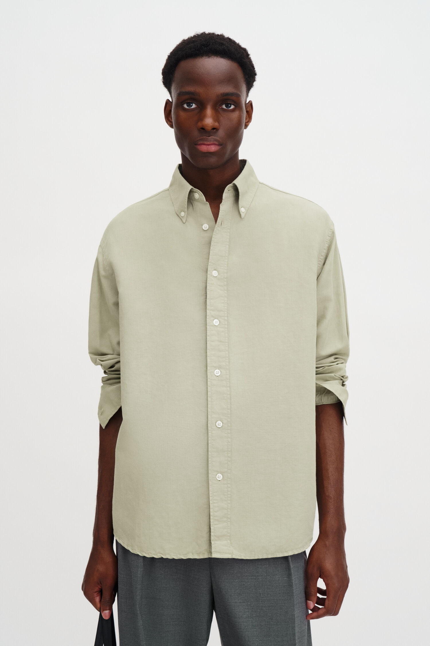 Relaxed Cotton Linen Shirt