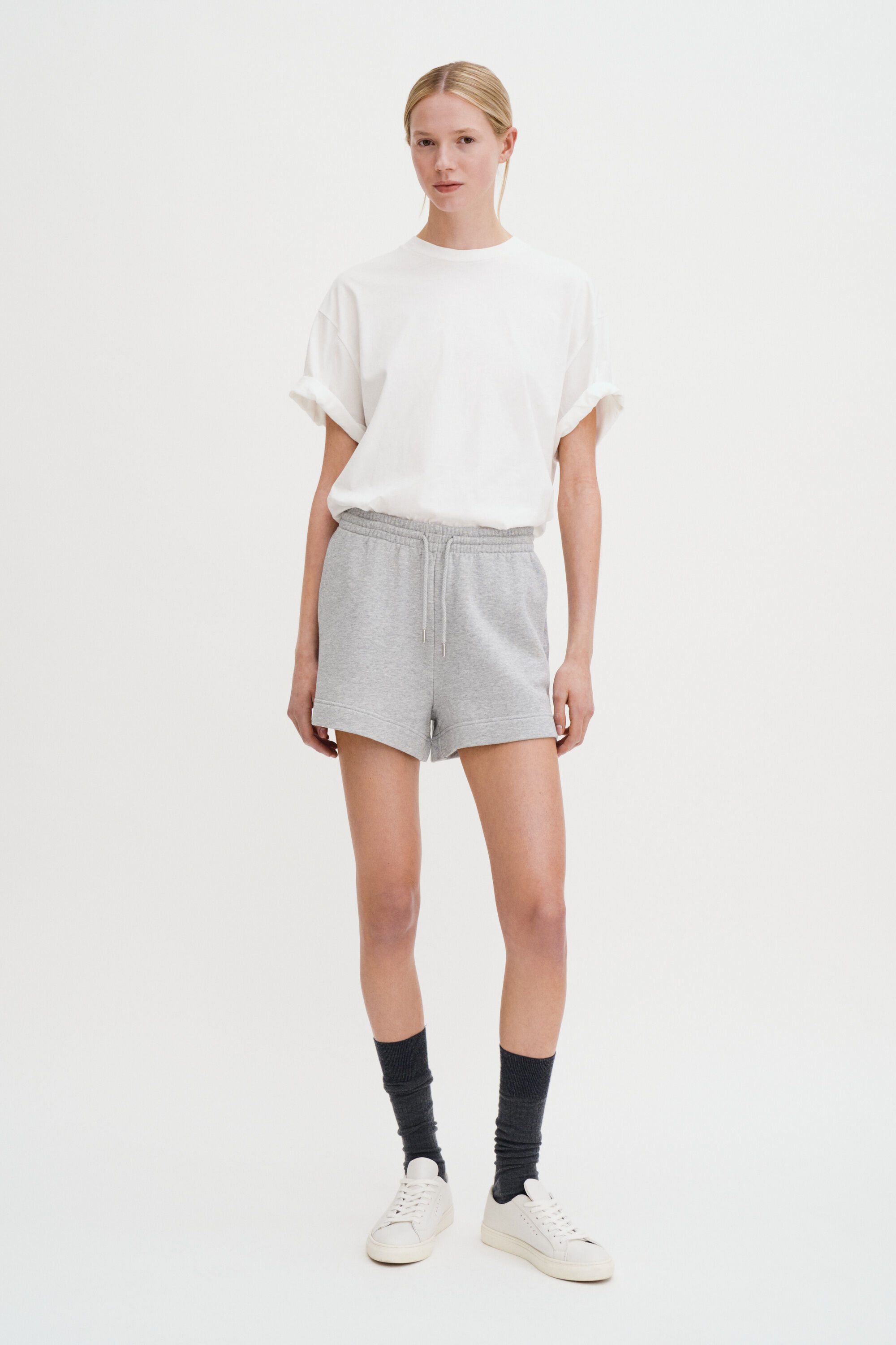Felpa Shorts - Light Grey Melange | FILIPPA K