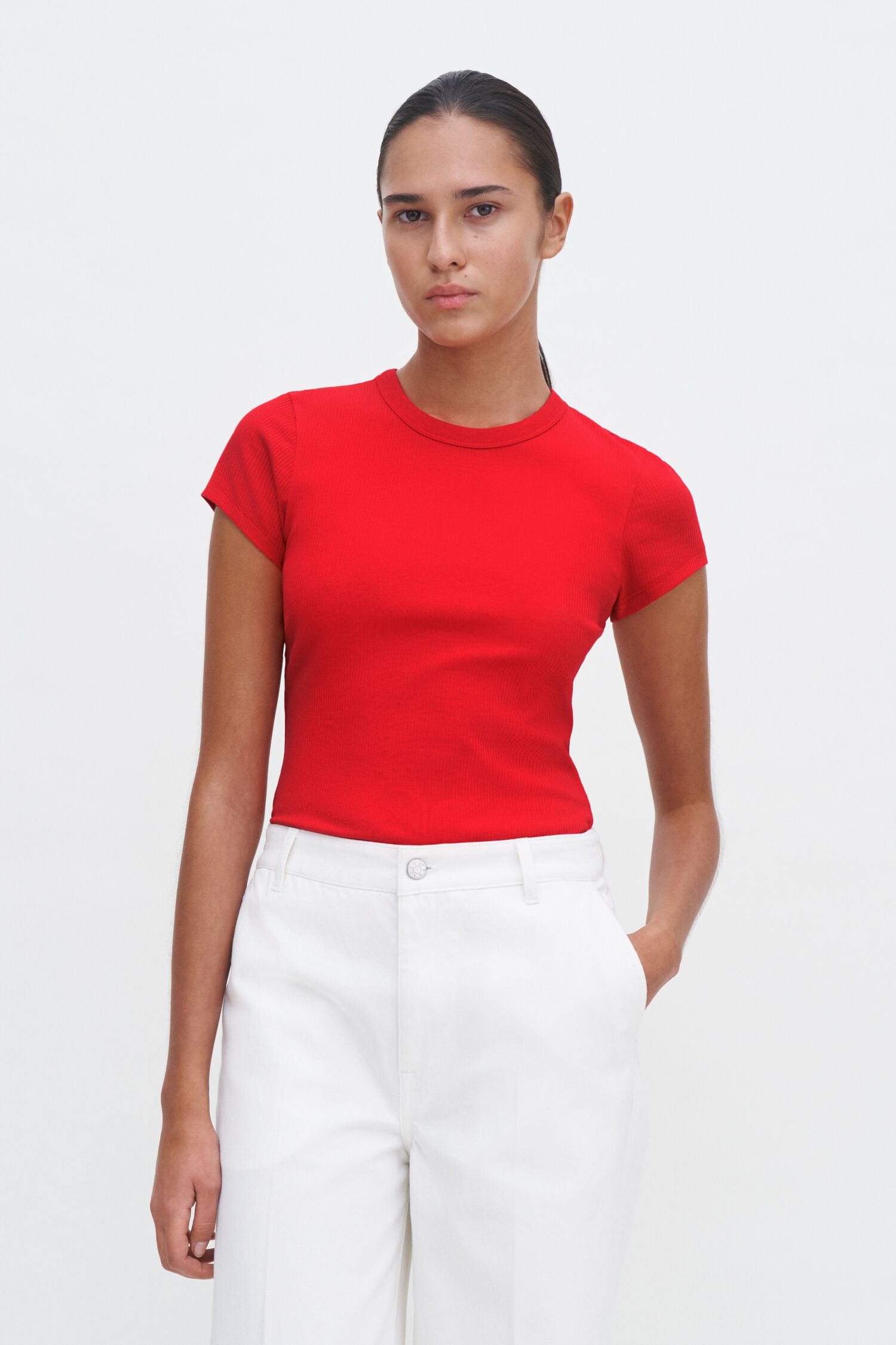 Fine Rib Tee