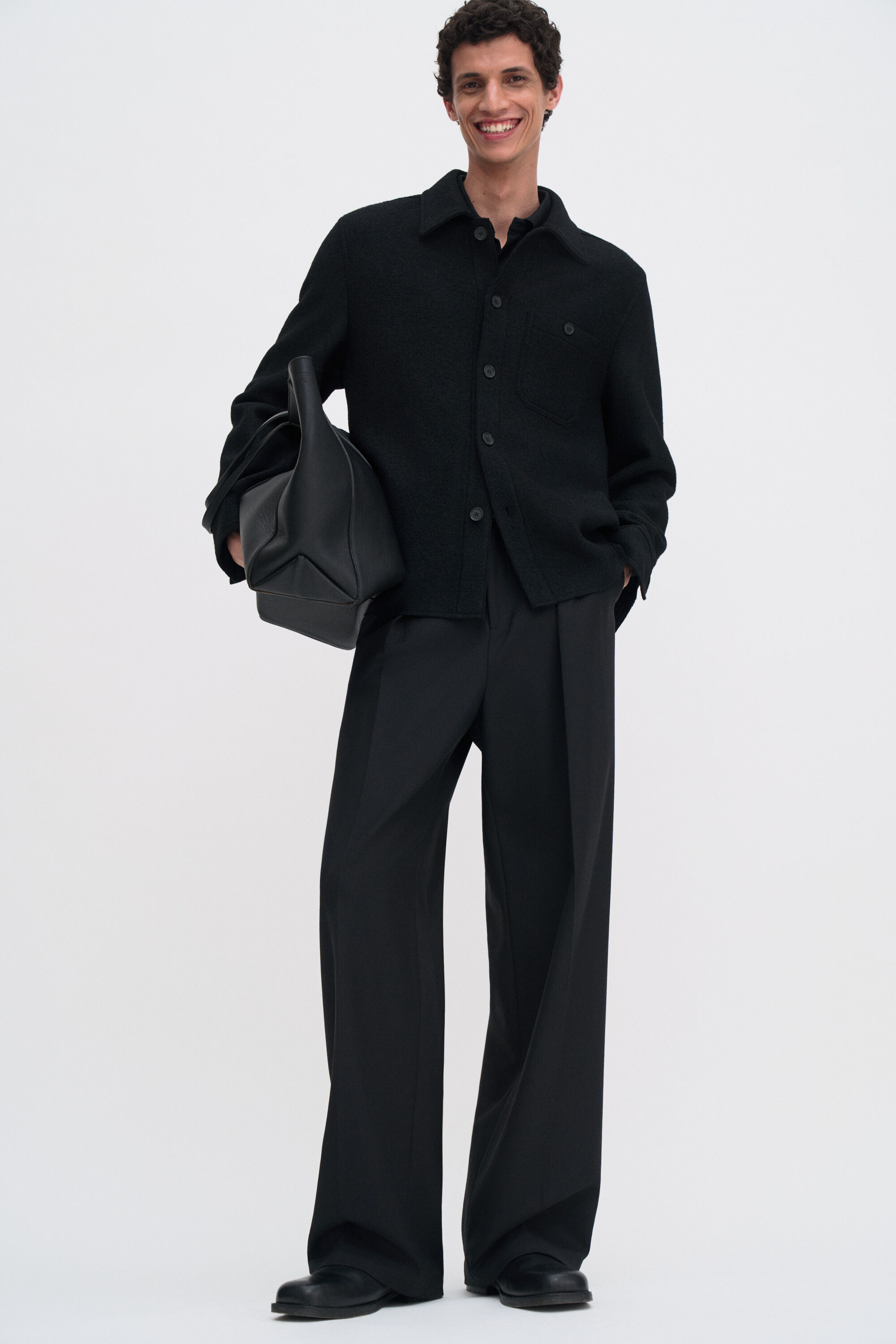 Filippa K アウター ジャケット ウール Filippa K Dark Khaki Short Wool Cashmere Jacket – CLEMENTINE'S