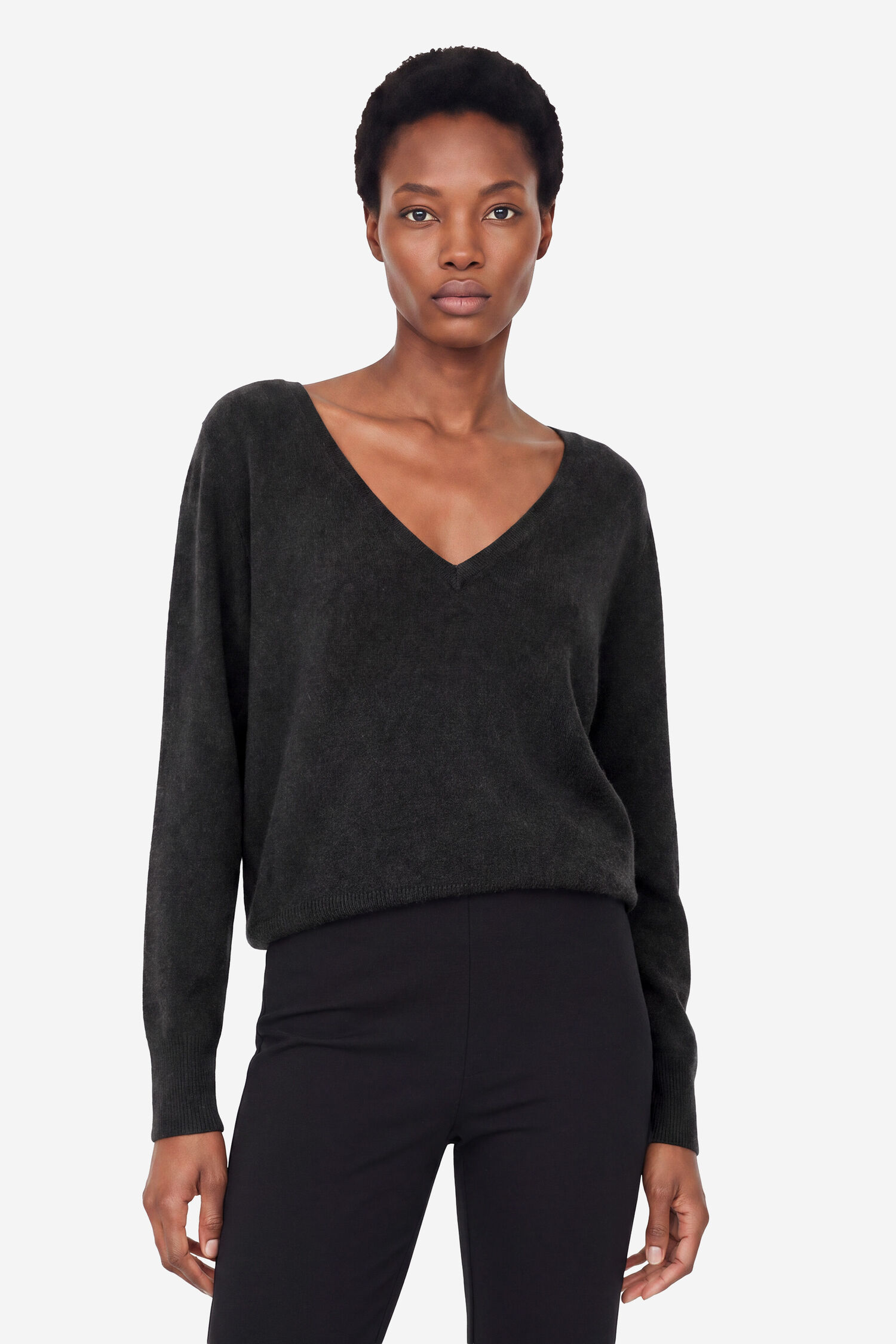 Cashmere V-neck Sweater