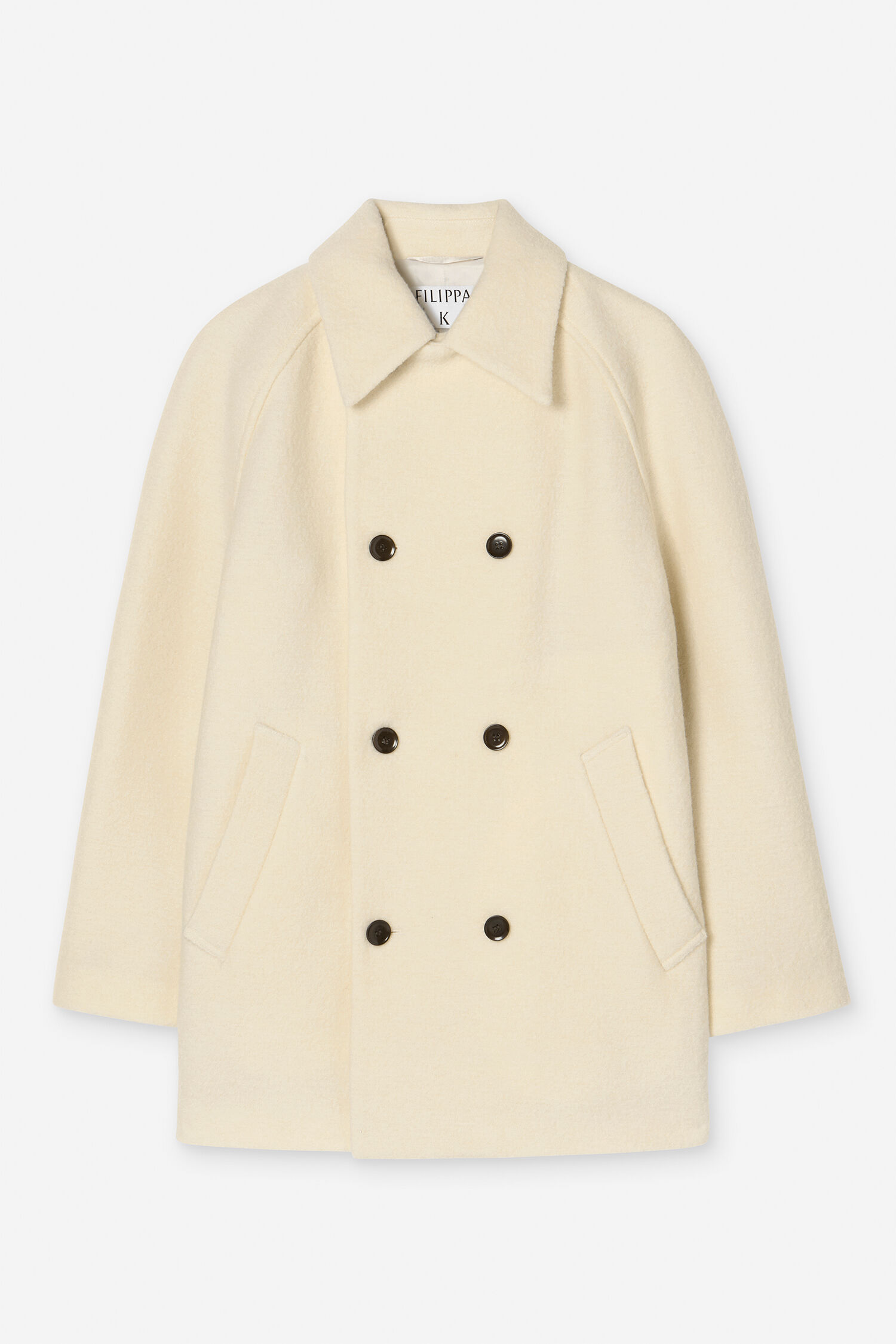 Double Breasted Boiled Wool Jacket