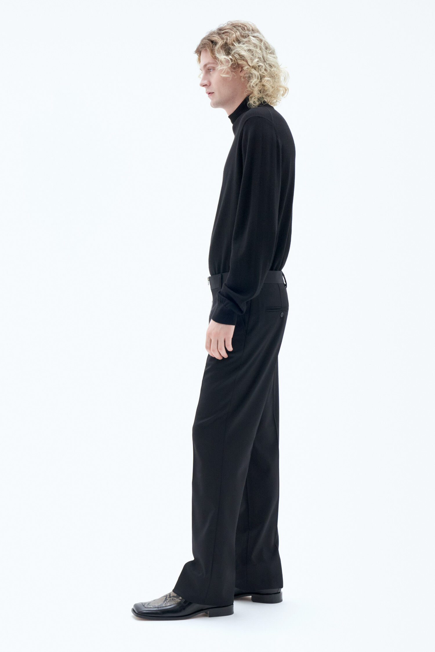 Bootcut Zip Trousers
