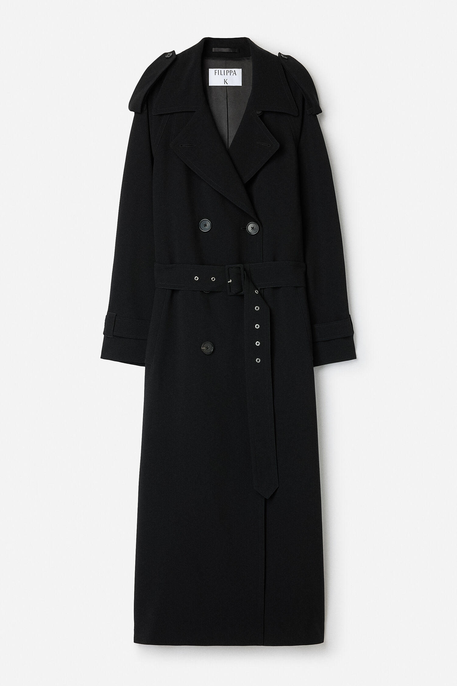 Draped Trench Coat