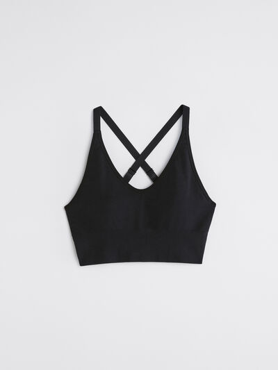 Crossback Seamless Support Bra