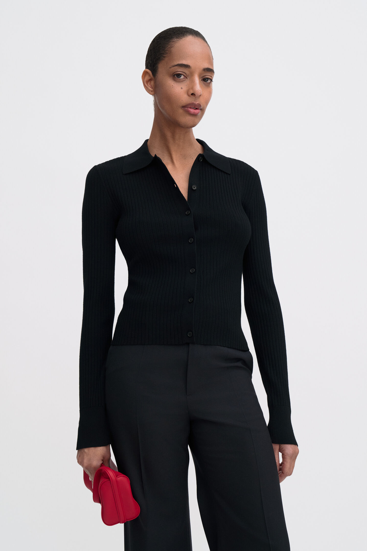 Ribbed Knit Shirt