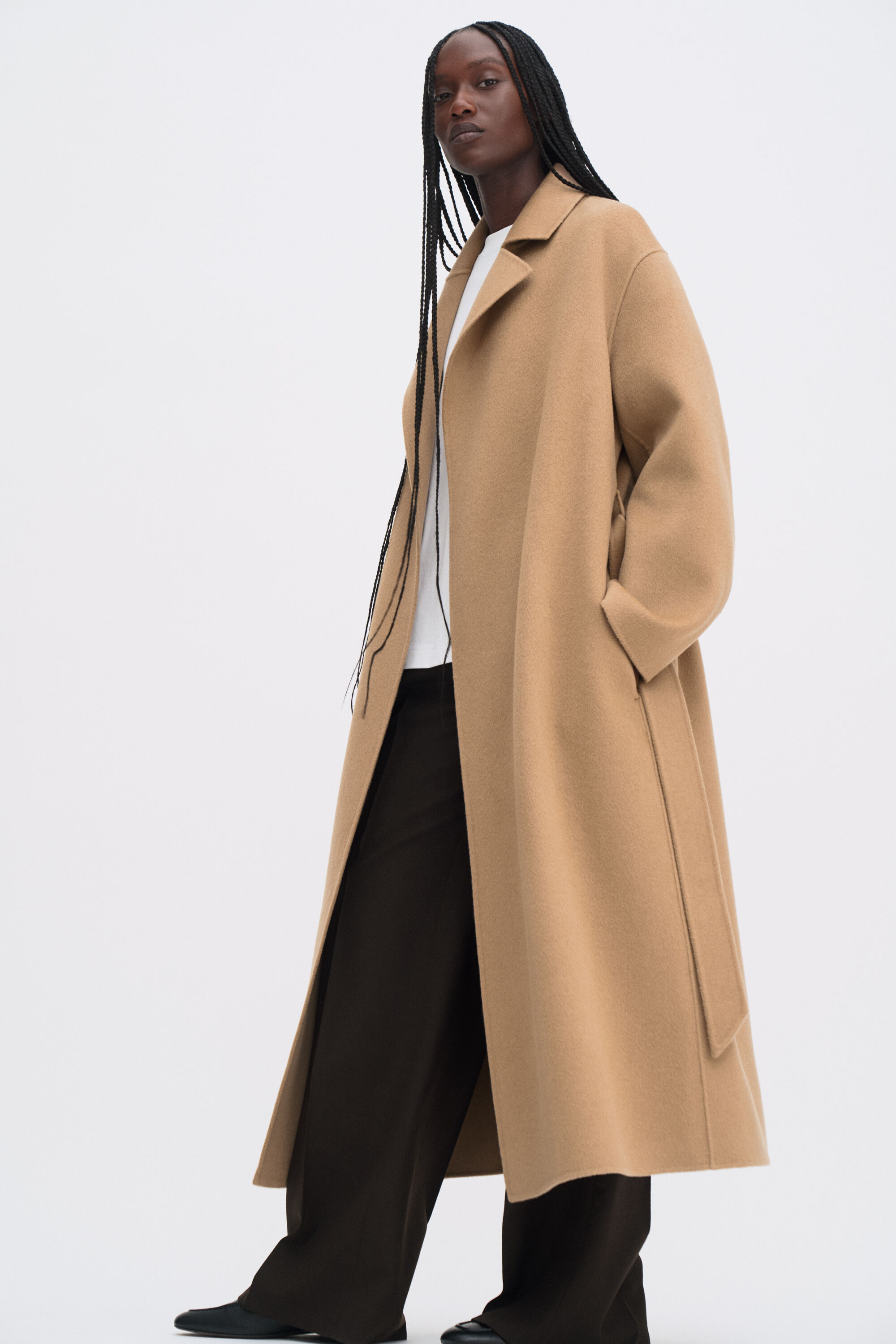 Alyssa Doublé Coat - Dark Camel | FILIPPA K