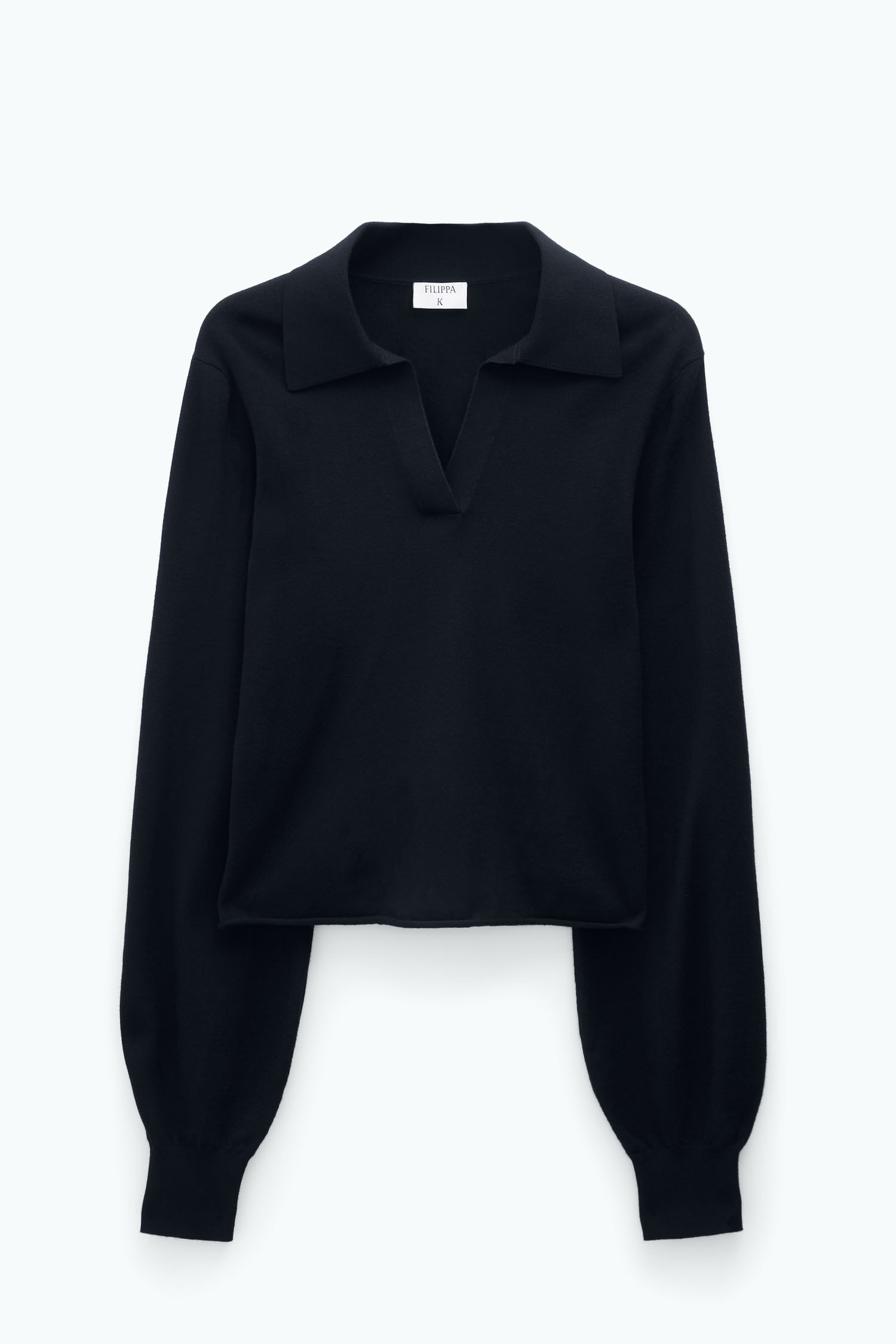 Black knitted polo neck jumper new arrivals