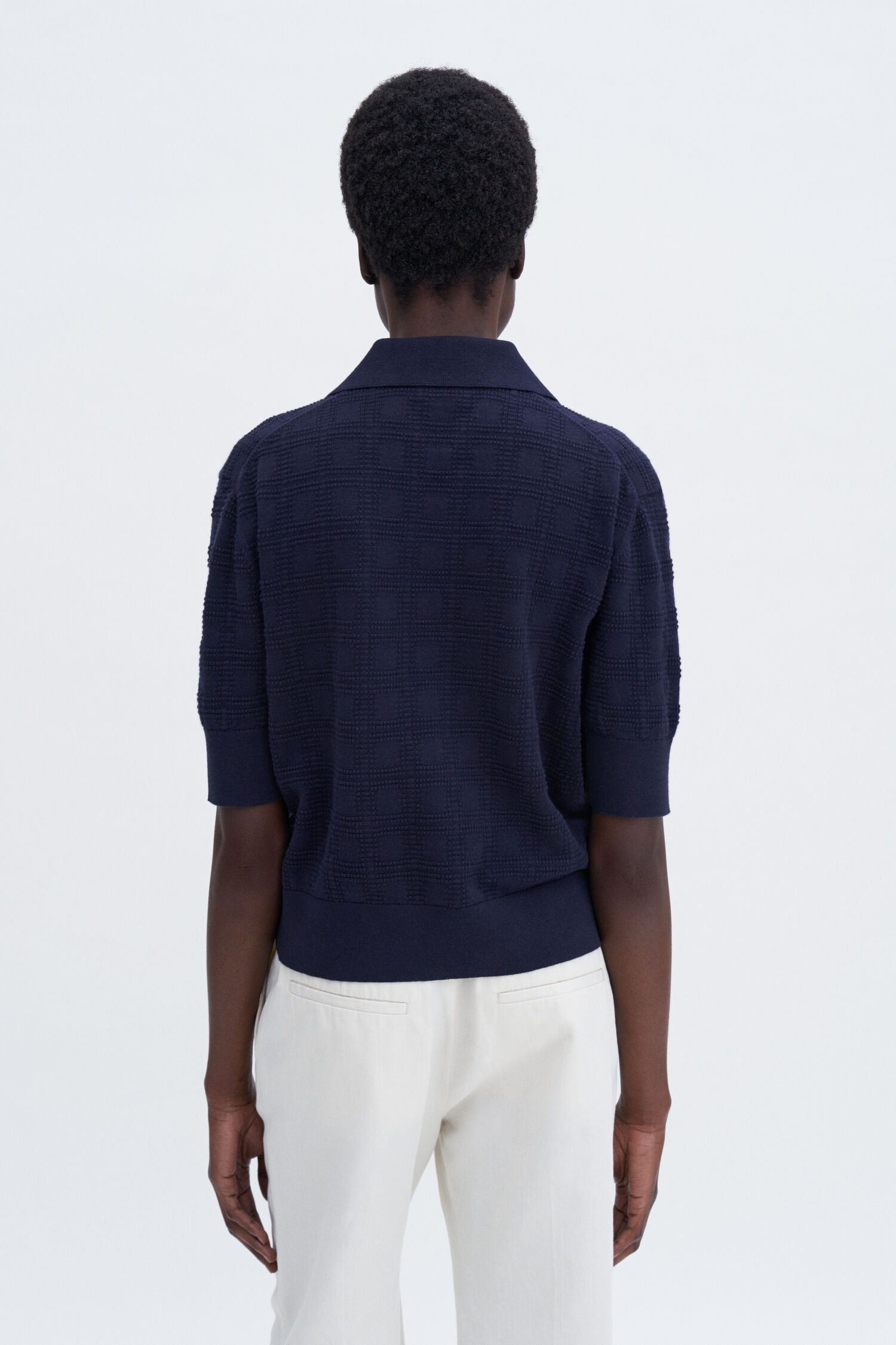 Square Knit Polo