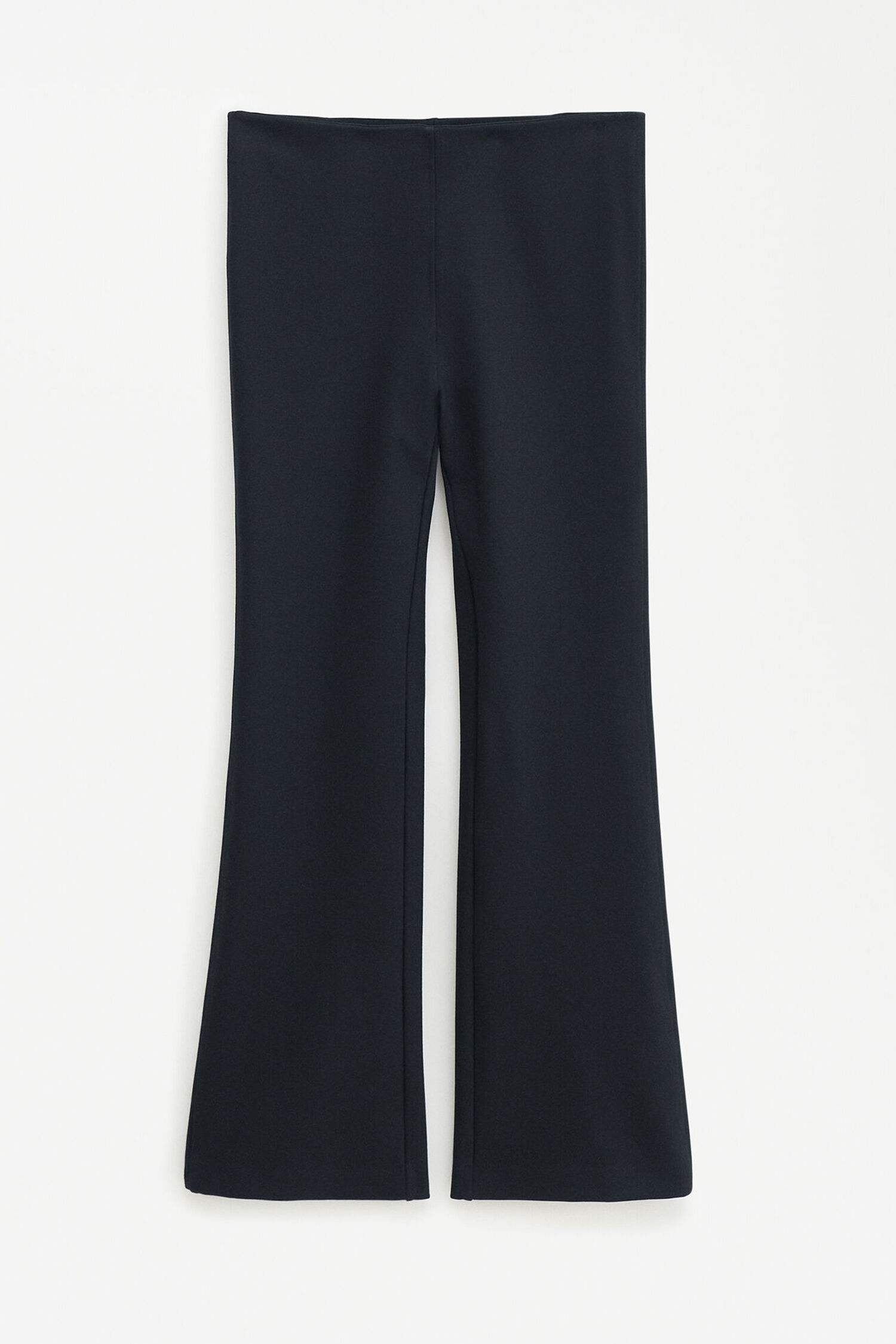 Flared Jersey Trousers - Black | FILIPPA K