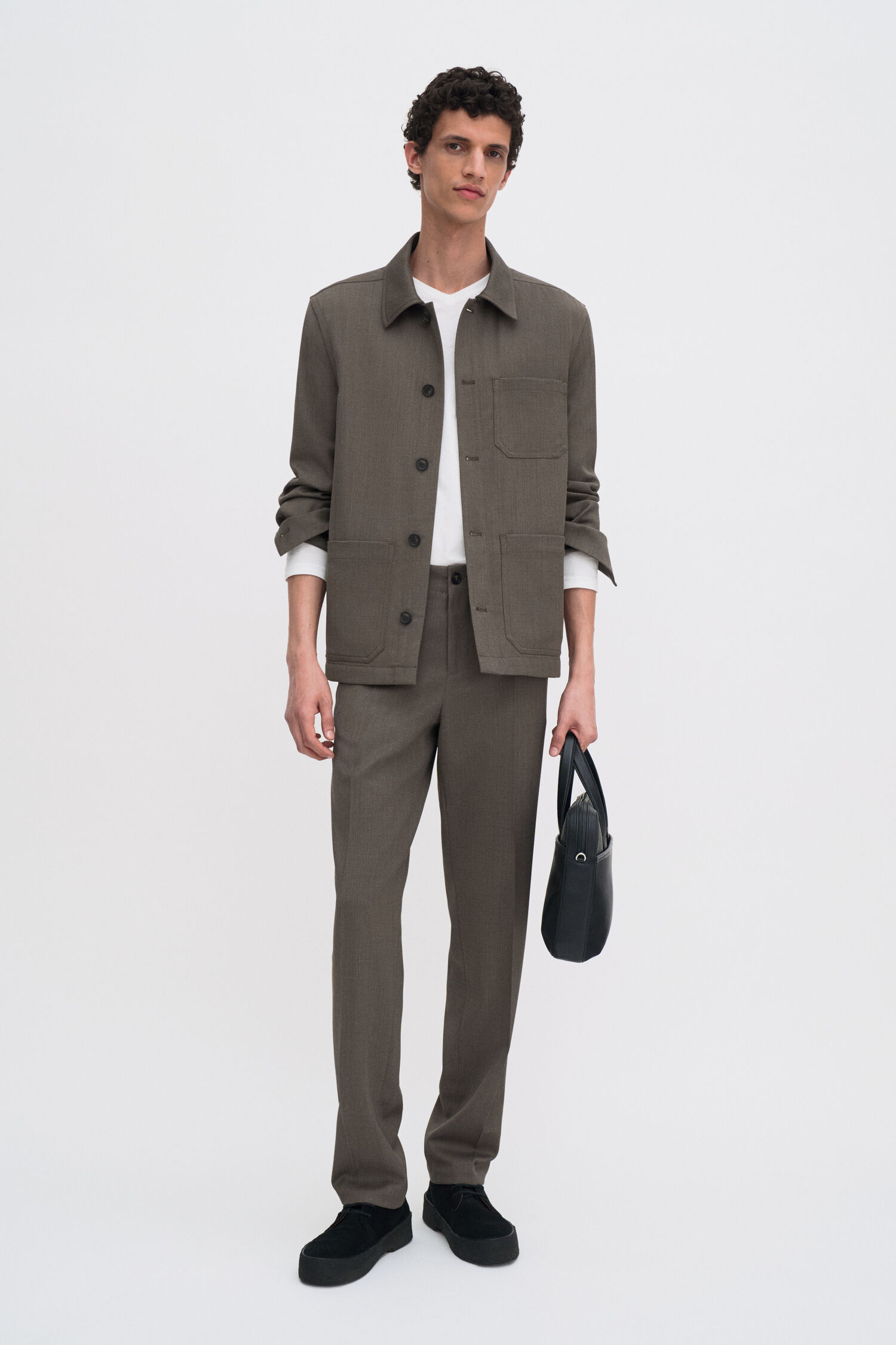 Cotton Jersey V-Neck Tee