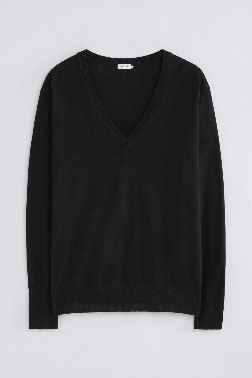 Merino  V-neck Sweater