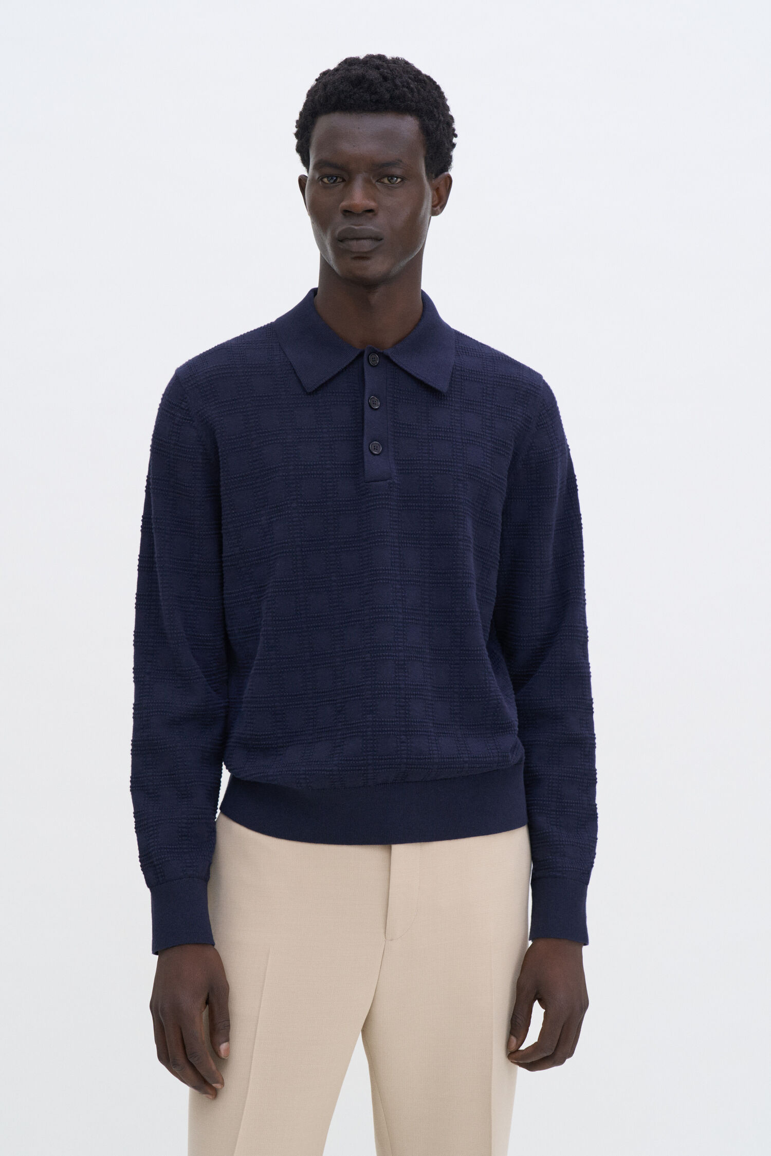 Square Knit Polo