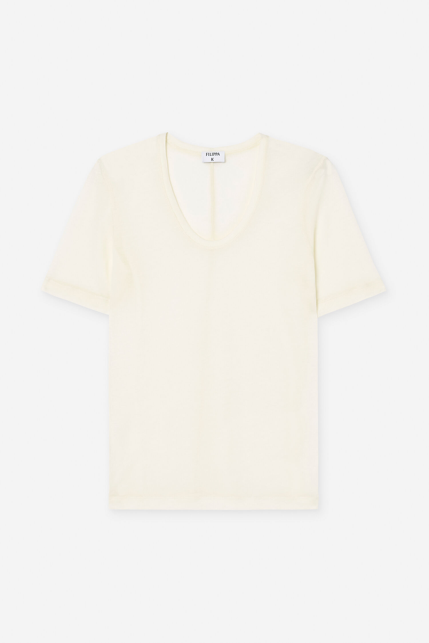 Lyocell Cashmere Scoop Neck Te