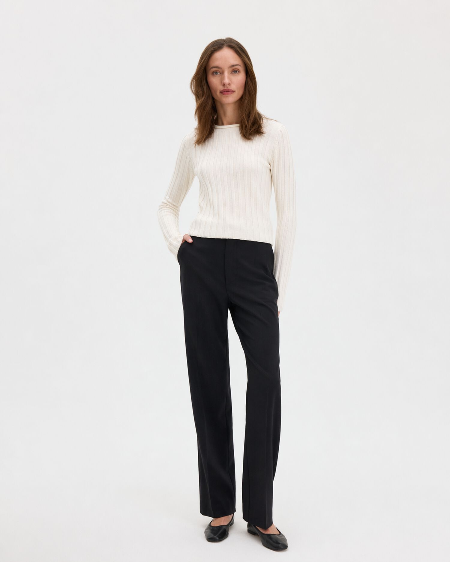 Cara Flannel Trousers
