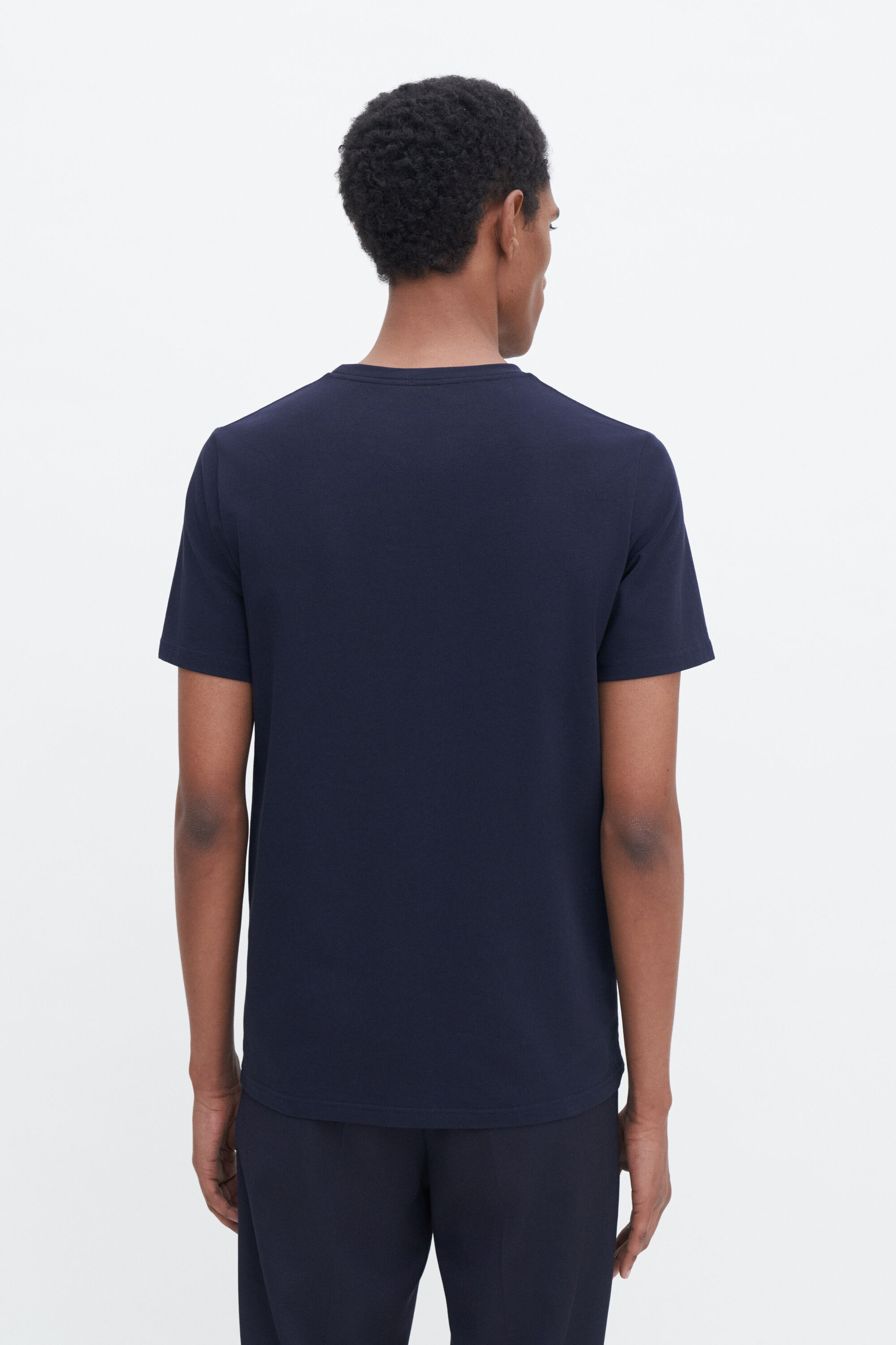 Stretch Cotton Tee - Navy | Filippa K