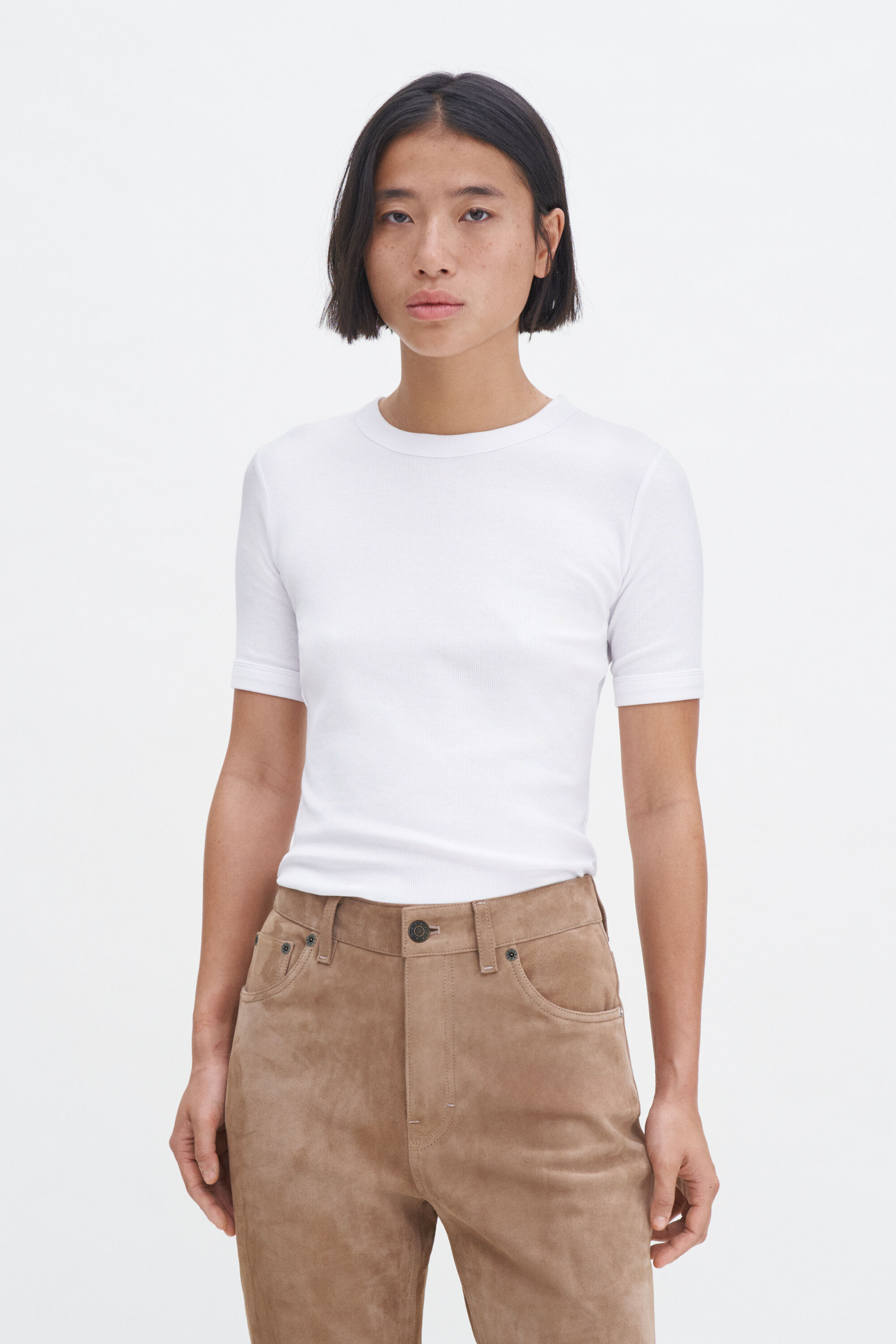 Soft Rib Tee - White | FILIPPA K Soft Rib Tee - White | FILIPPA K