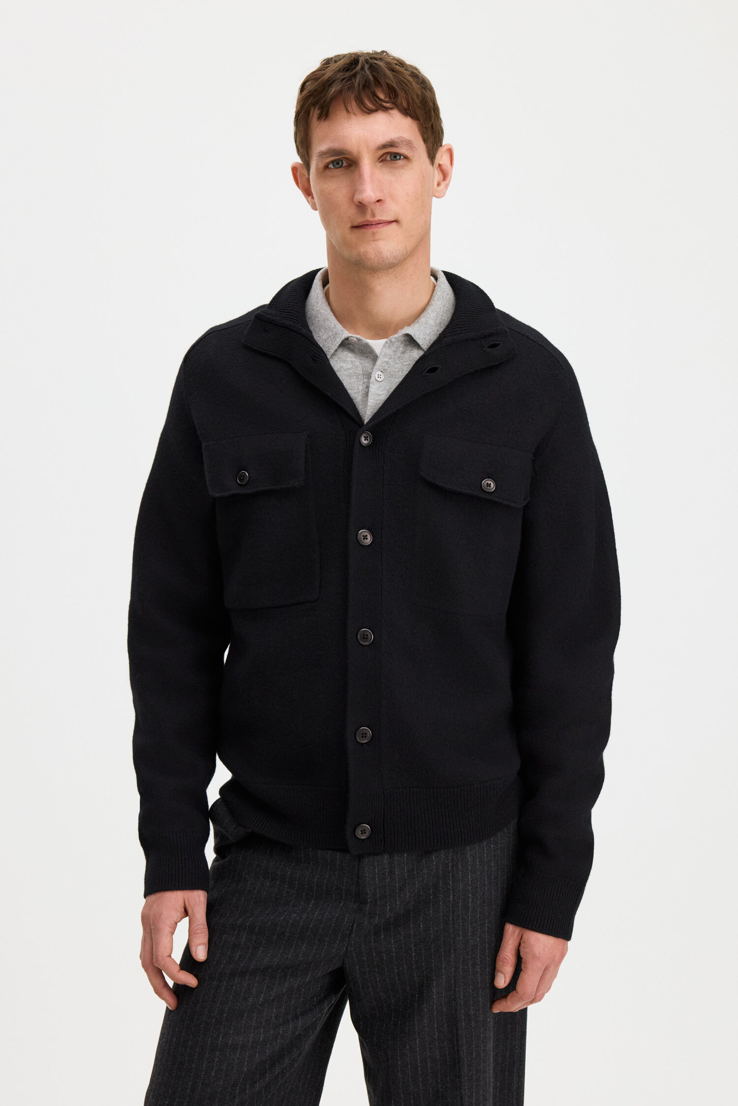 Felted Knit Overshirt