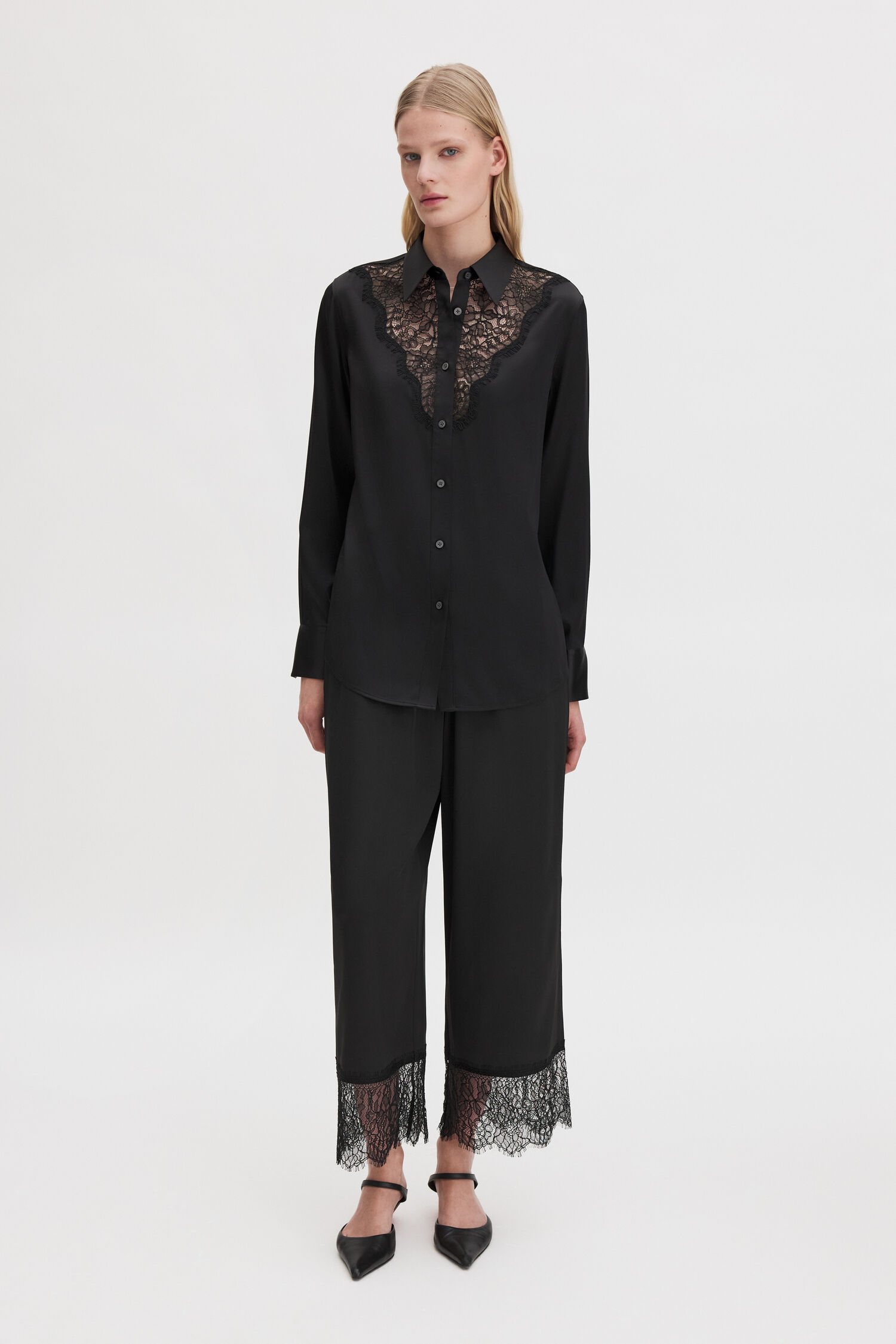 Lace Detail Trousers