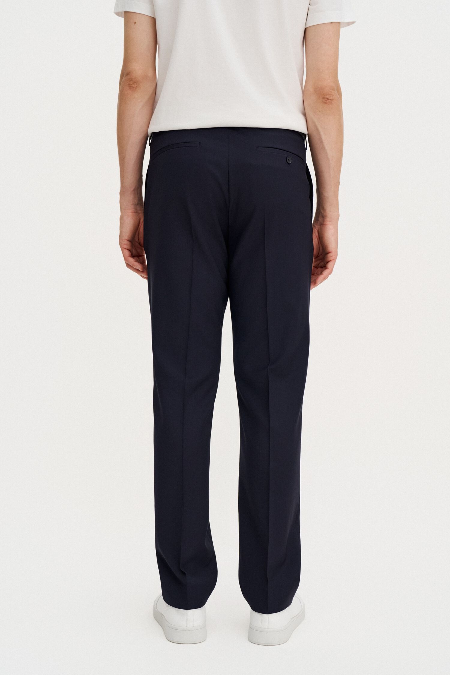 Slim Tapered Wool Trousers