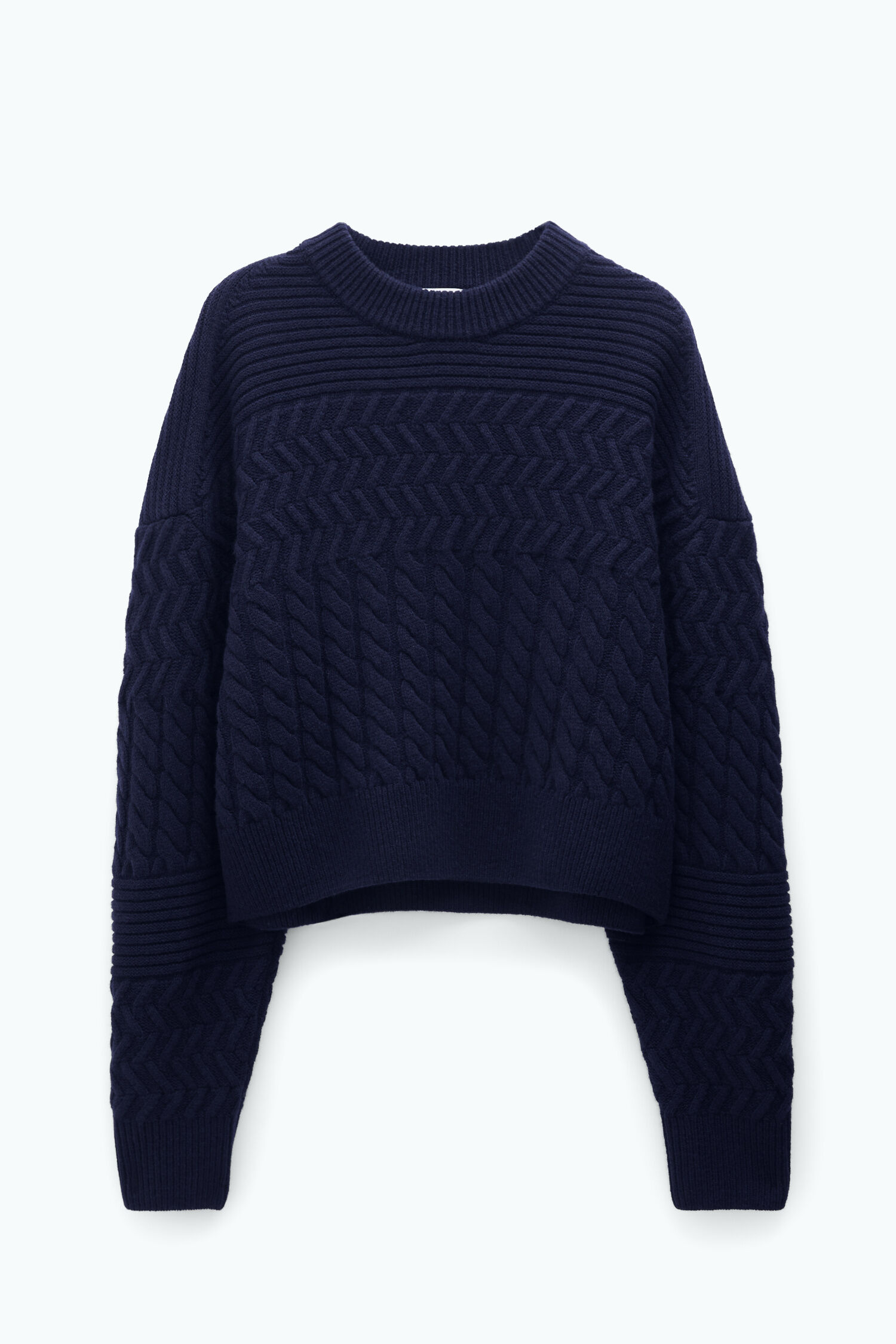 Boxy Braided Sweater