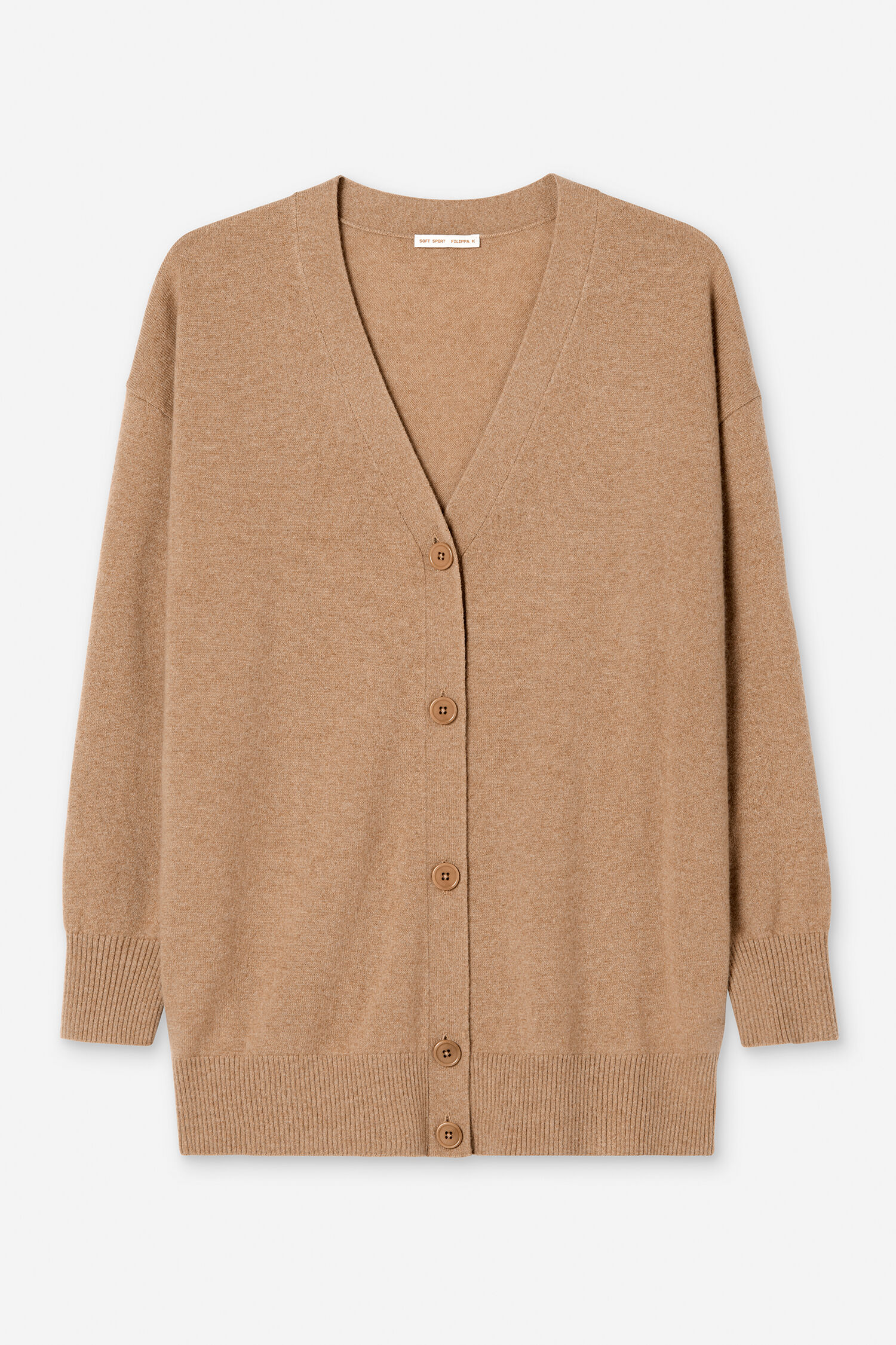 Cashmere Batwing Cardigan - Camel Mel. | FILIPPA K