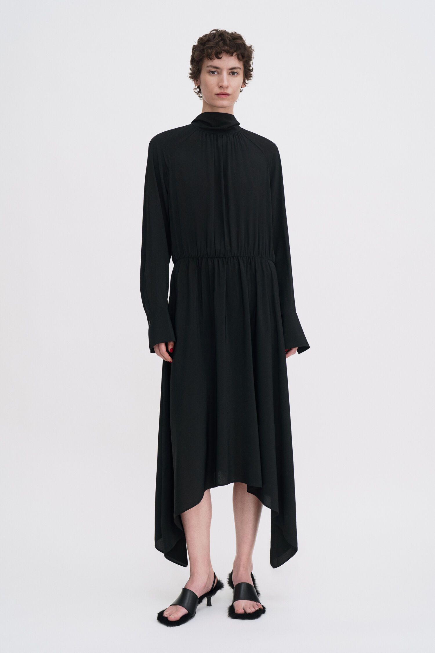 Tie Neck Scarf Dress