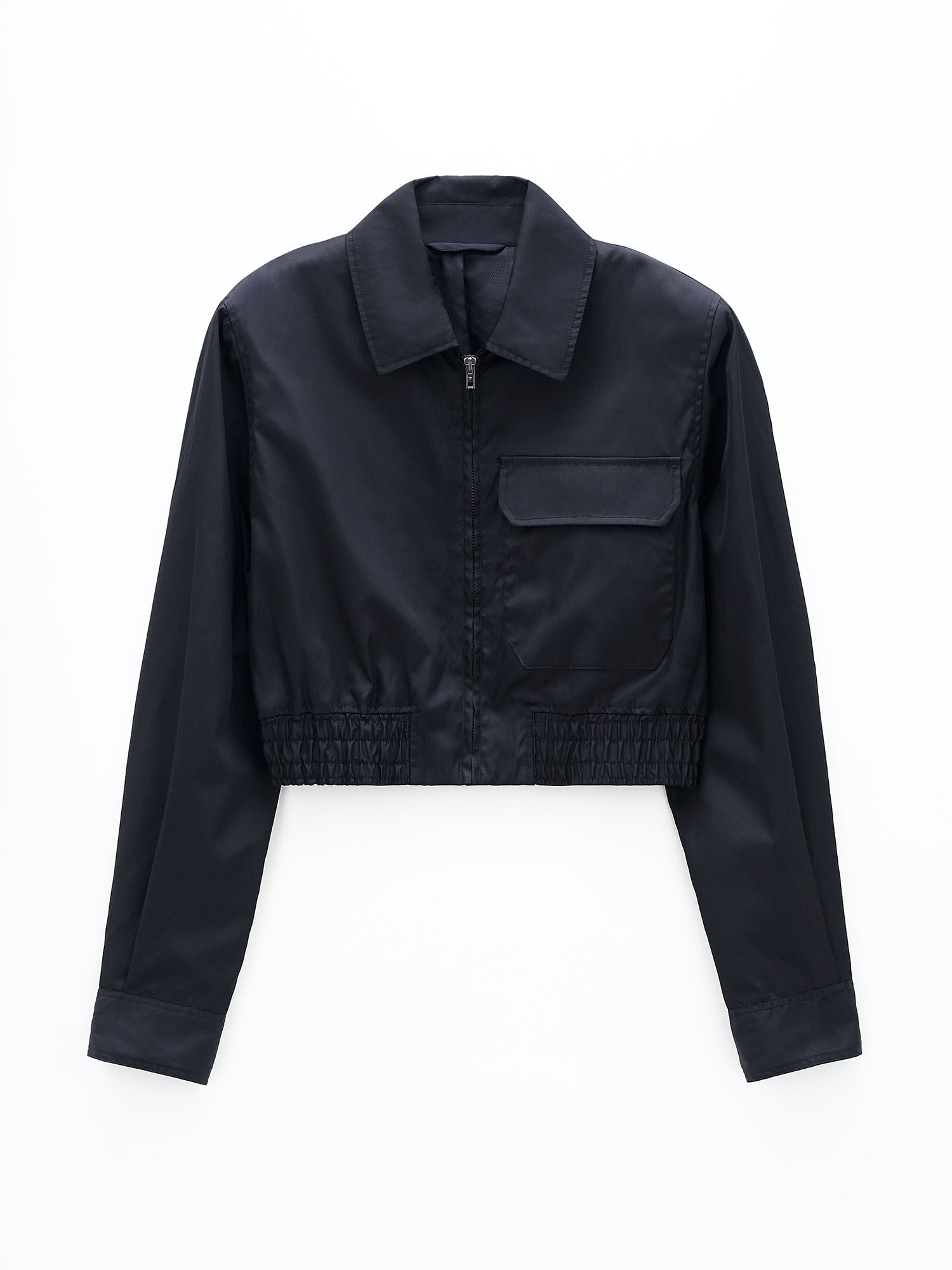 Cropped nylon jacket discount