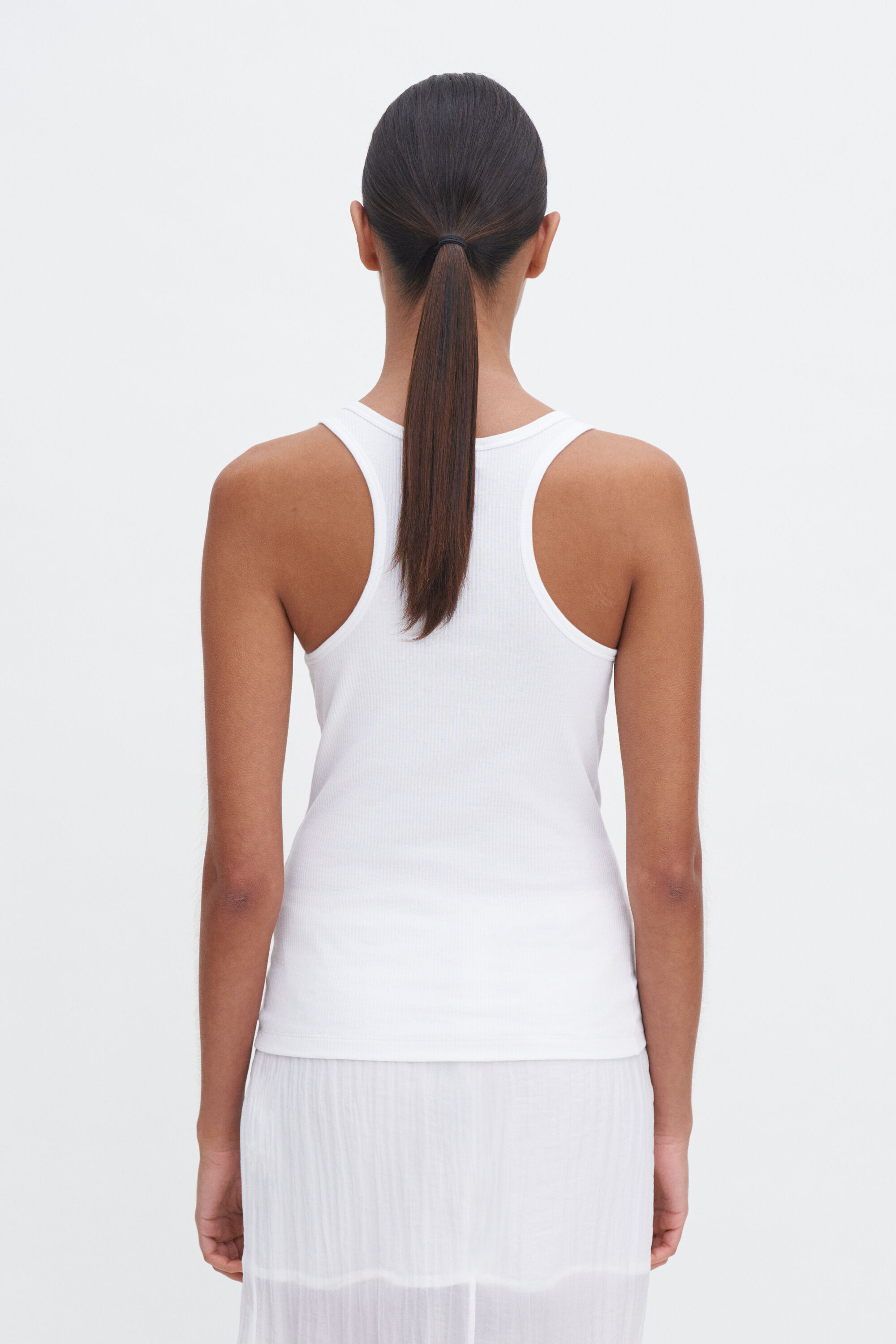 FILIPPA K フィリッパコー ブラウン＆ホワイト ボーダー タンクトップ Robert P. Miller]パッド付きタンクトップ | KOBUNSHA SELECT