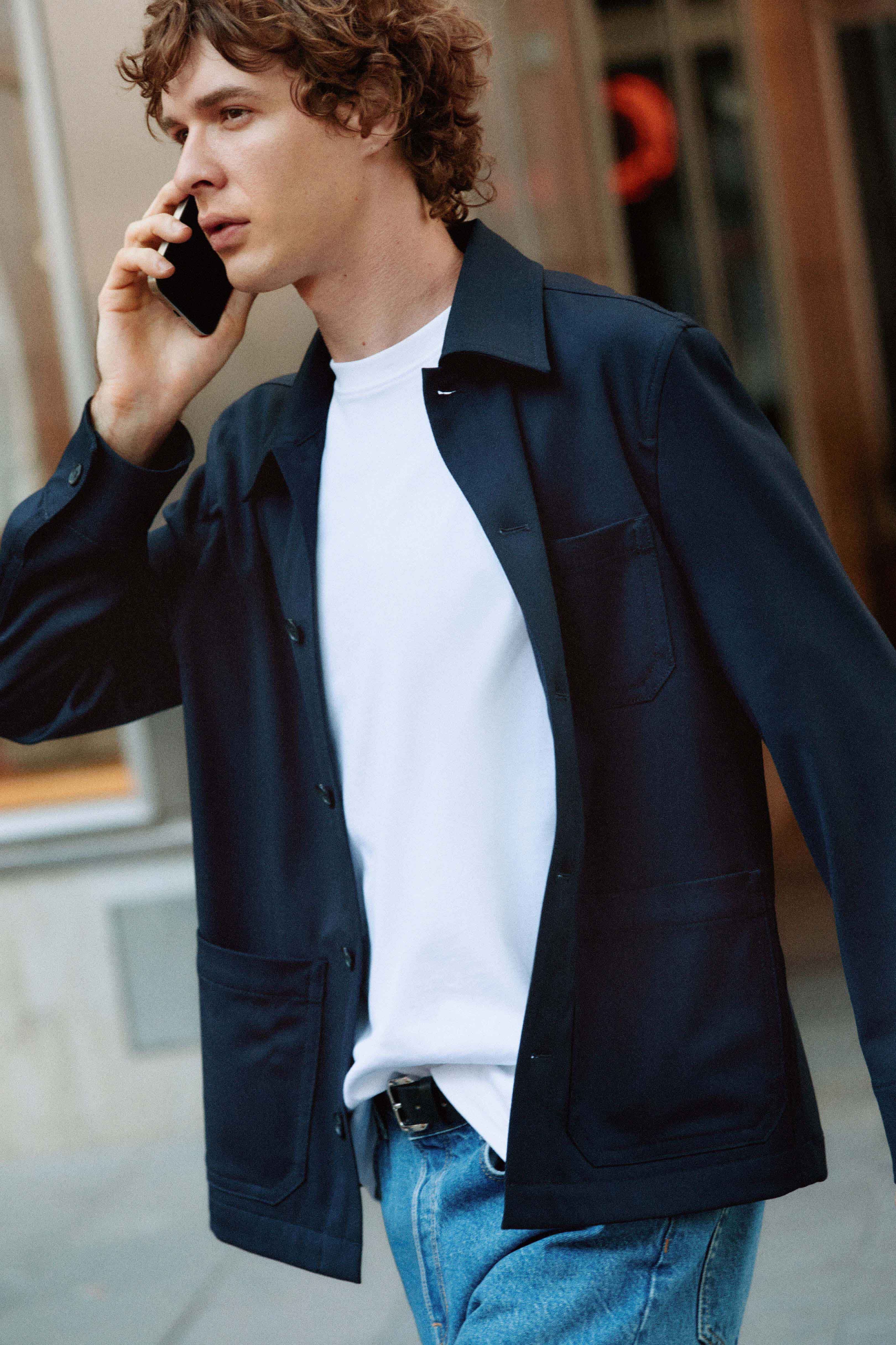 Cotton Mariner Top - White/Navy | FILIPPA K