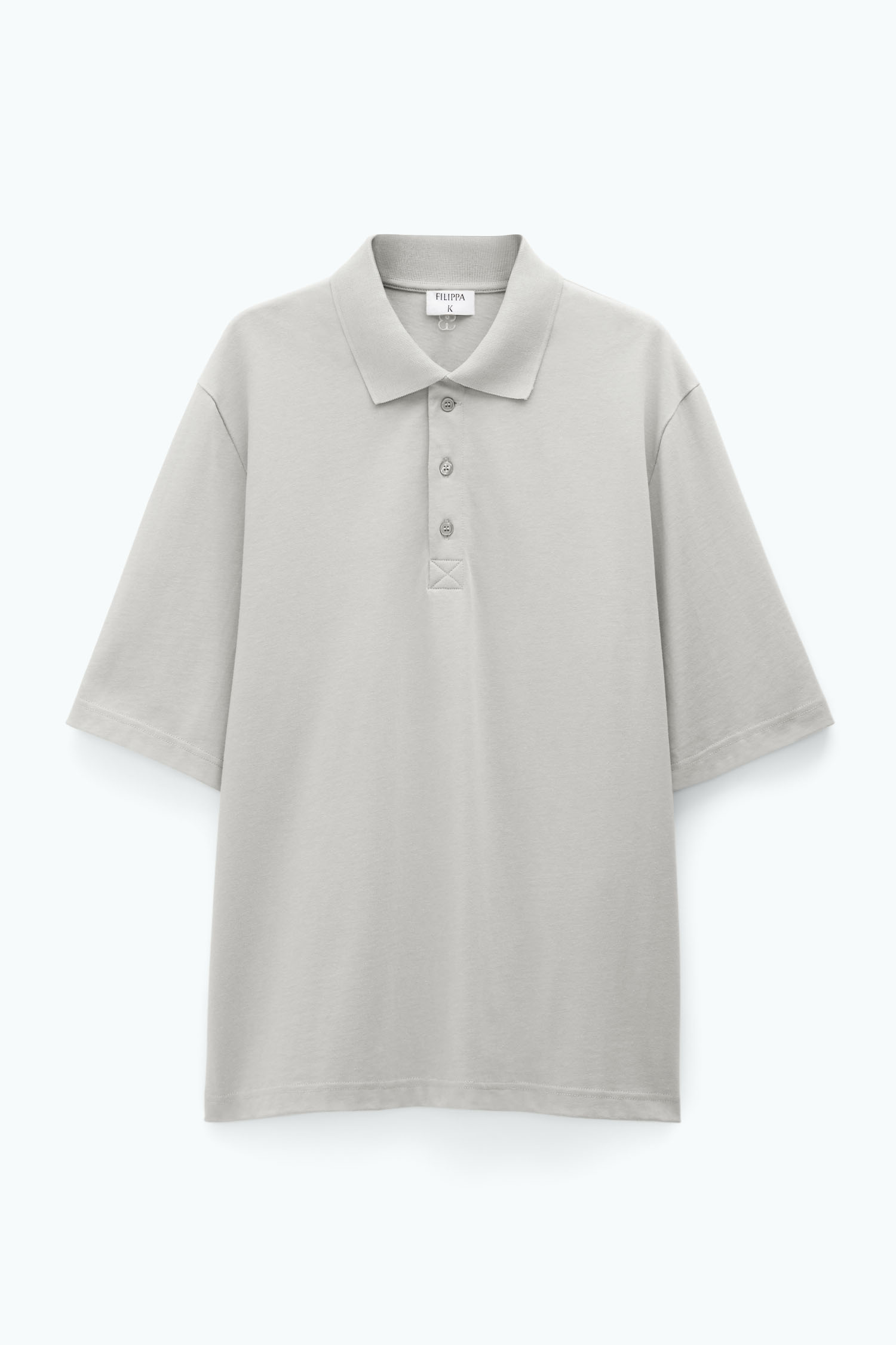 Shop Filippa K Boxy Polo Shirt In Beige